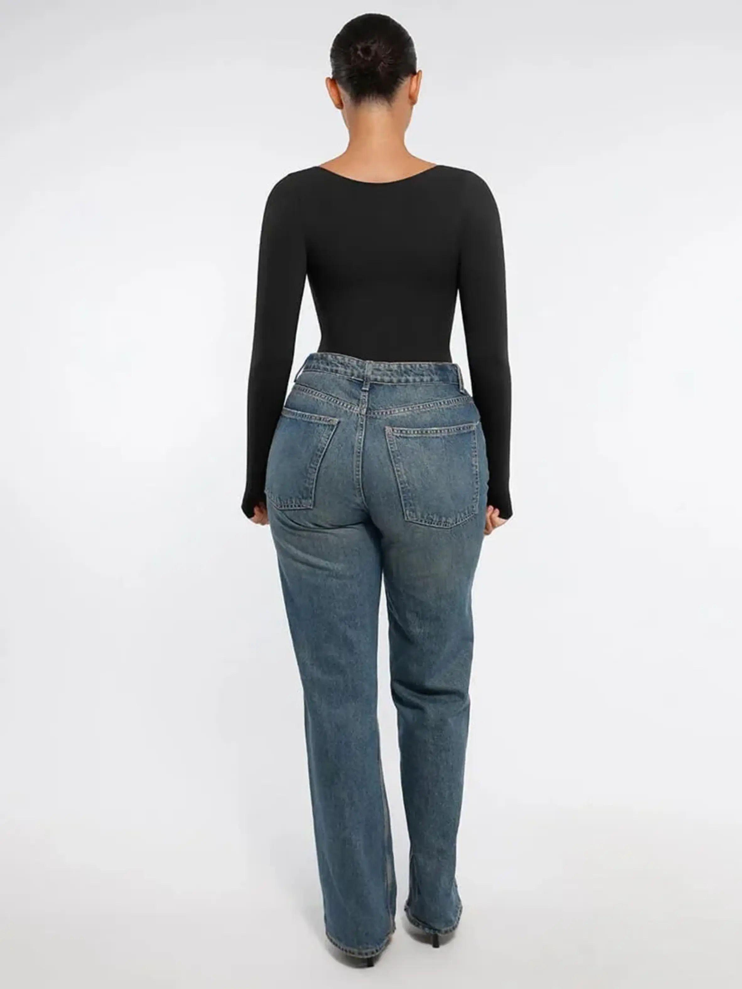 Body Faja De Manga Larga Para Mujer Compresi n Media-2