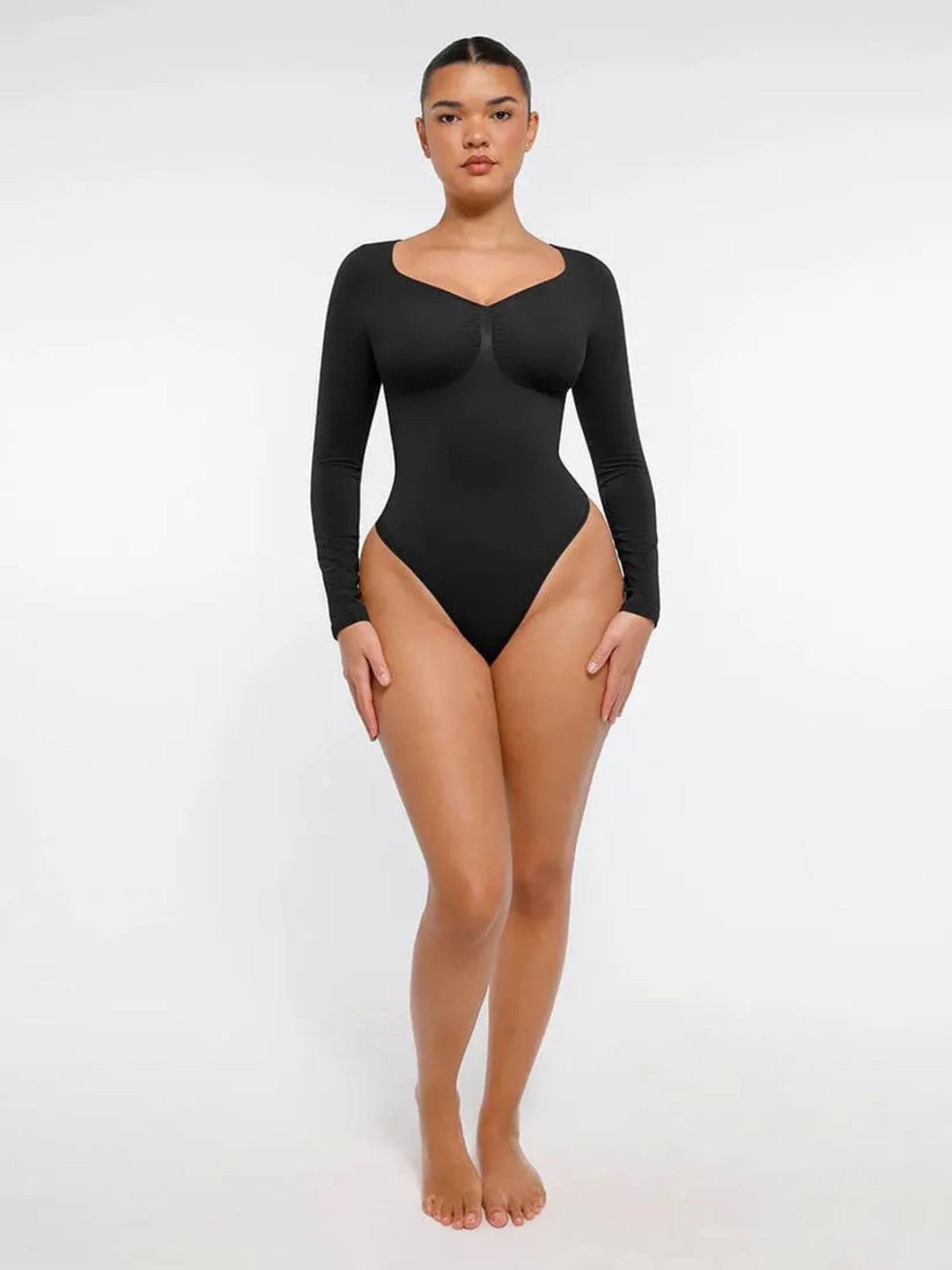 Body Faja De Manga Larga Para Mujer Compresi n Media-3