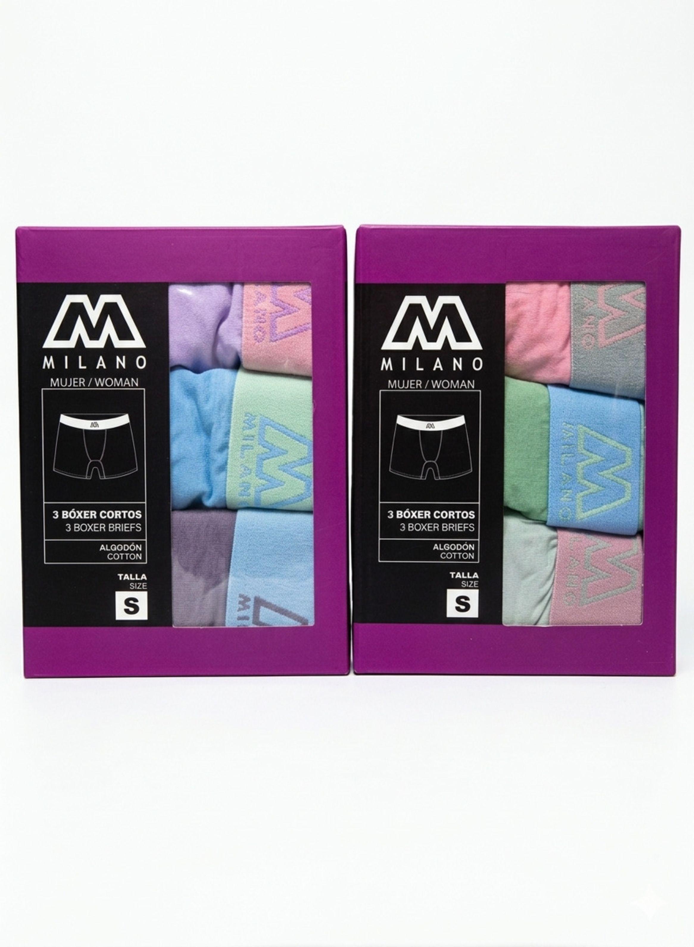 X6 Boxer Corto - Pantaletas Mujer De Algodón Con Pretina-2