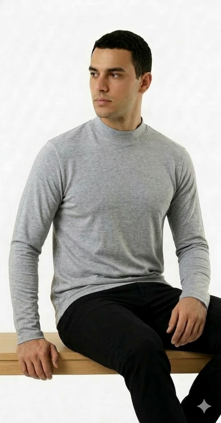 x3 Beatle - Primera Capa Para Hombre Cuello Alto De Algodón-5