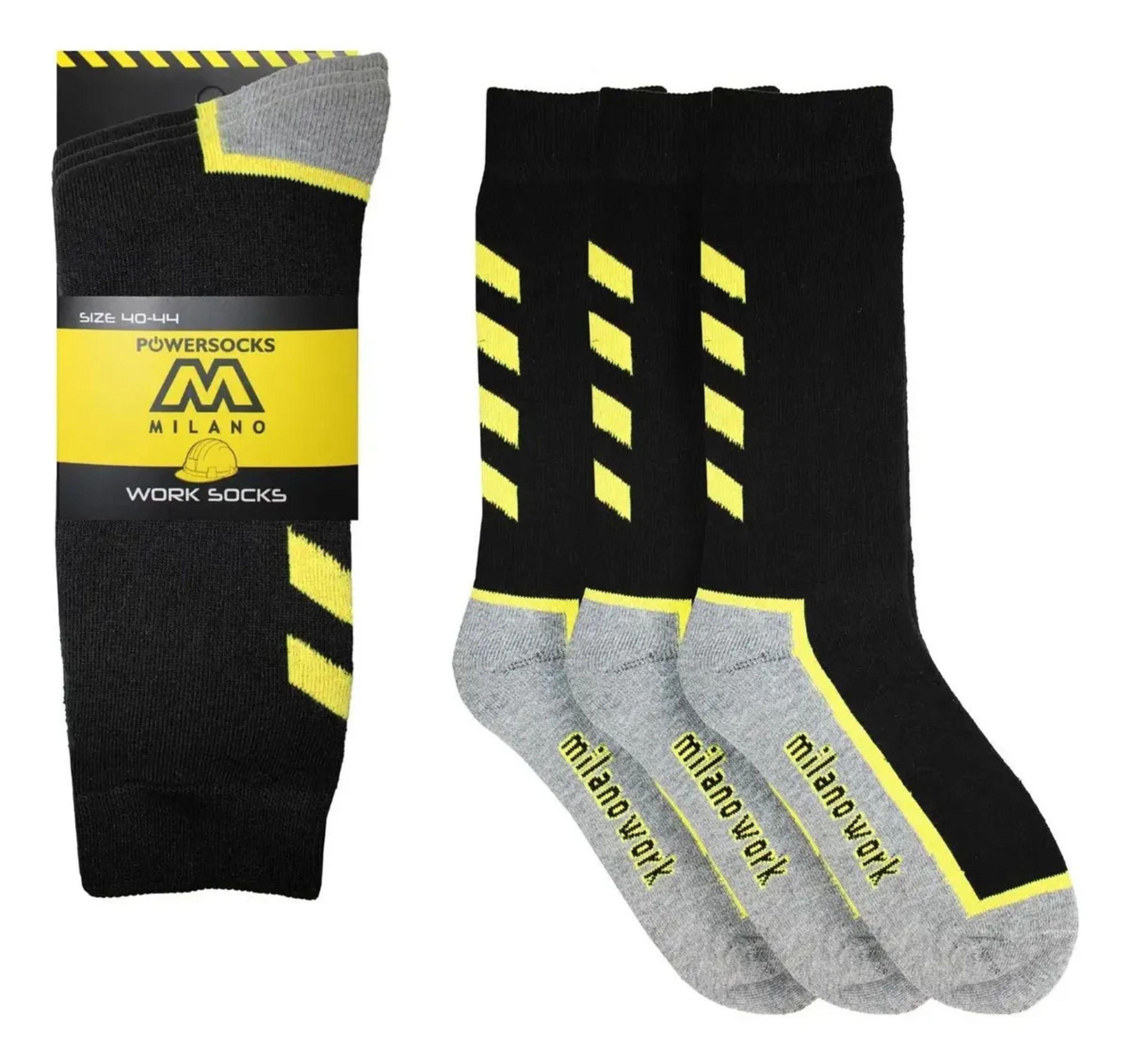 Calcetines Resistente De Trabajo Gruesos Para Hombre - x6-1