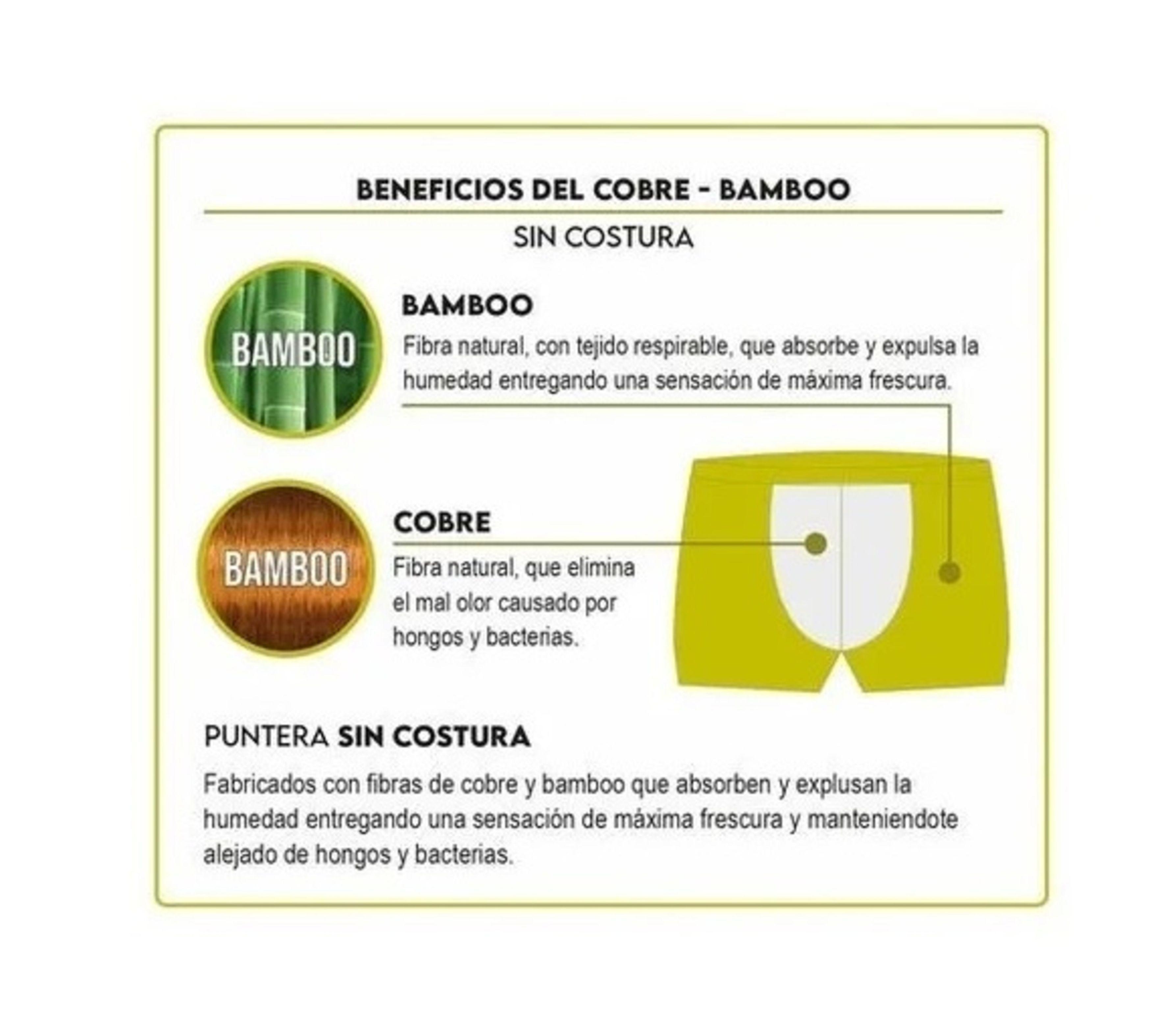 Boxer Para Hombre Con Fibra De Cobre Y Bambú - Sin Costuras-3