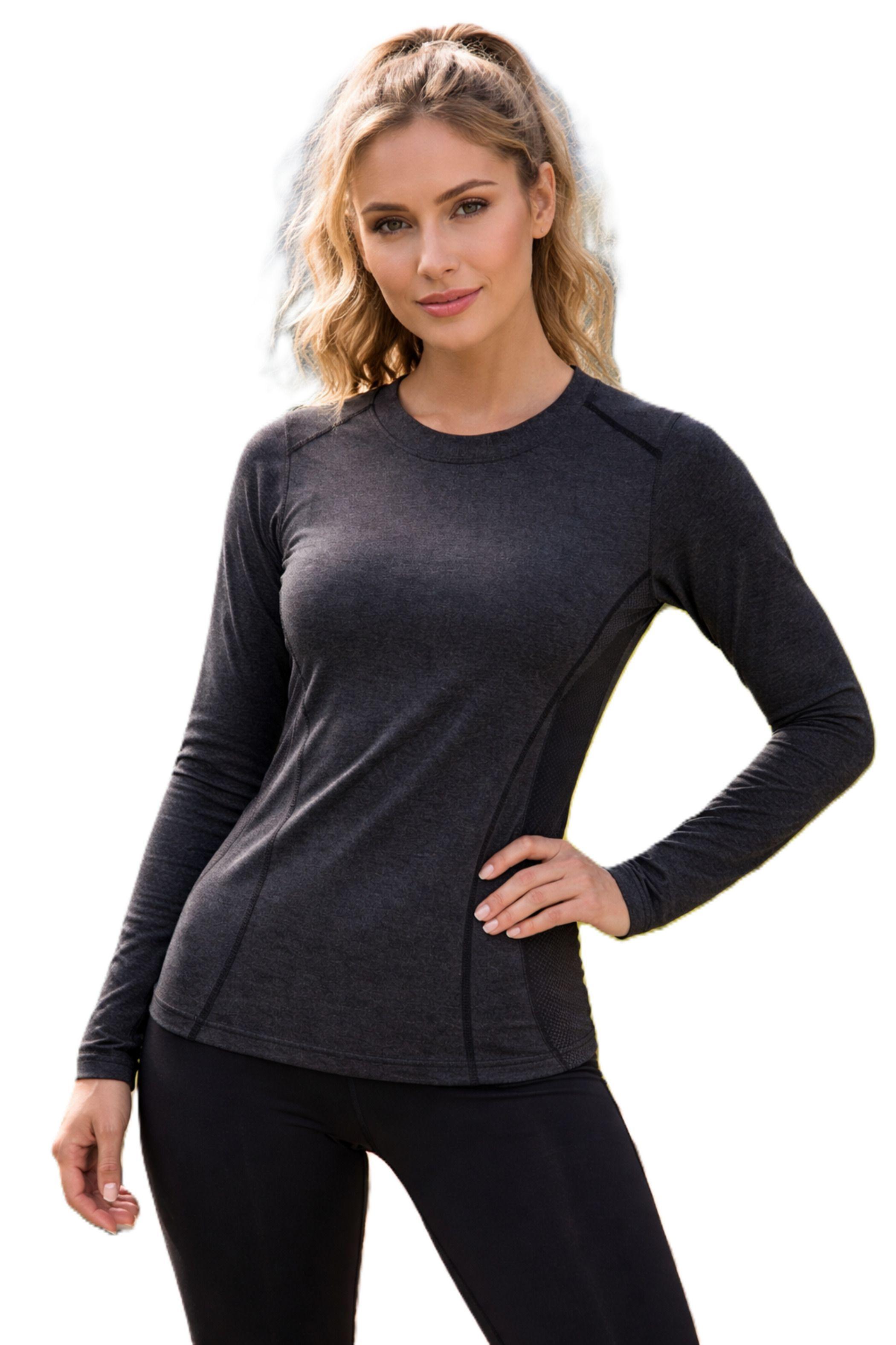 Polera Primera Capa Para Mujer - Camiseta De Fibra Natural Algodón-4