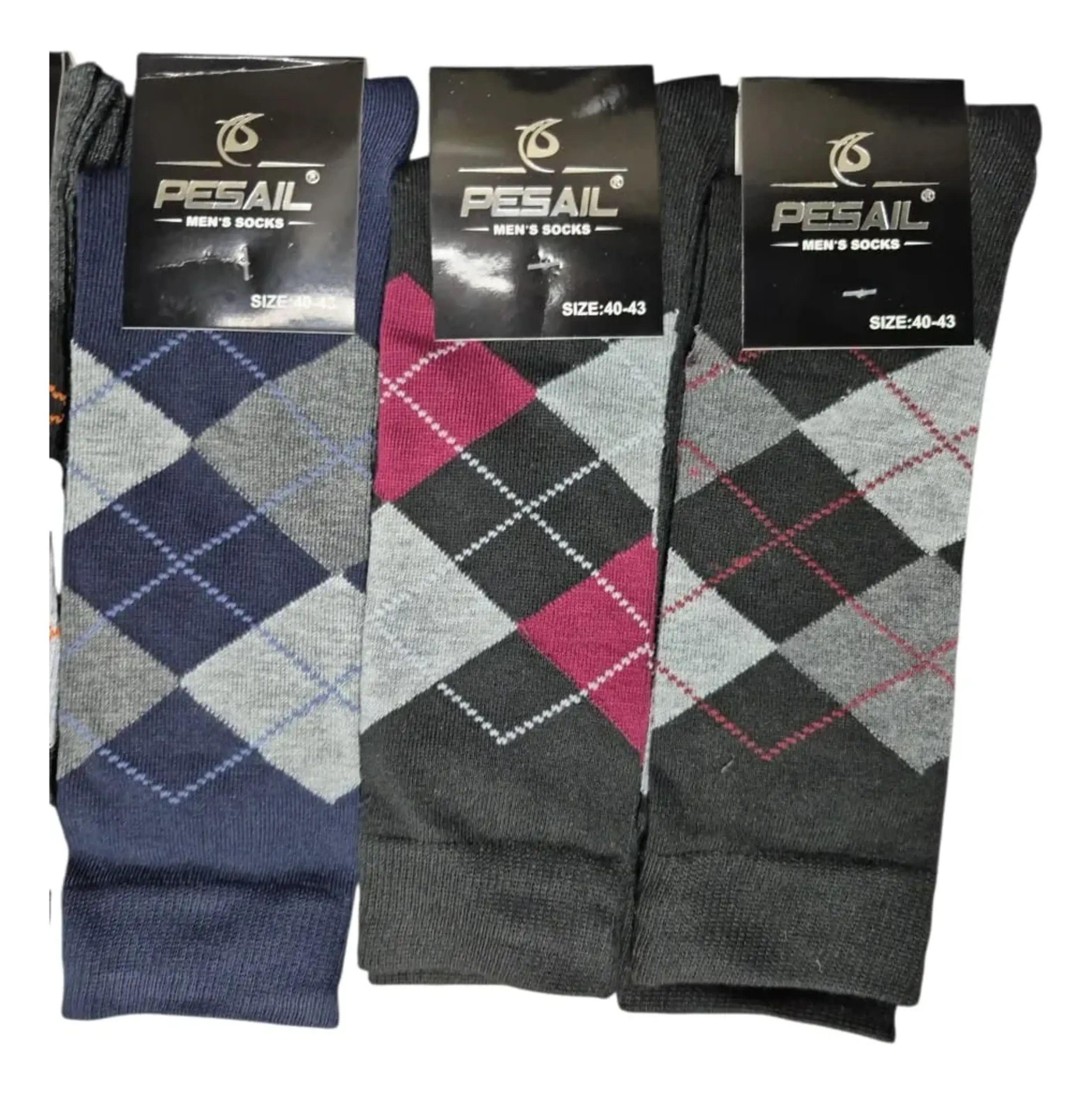 Calcetines De Algodón Para Hombre De Vestir - Docena-0