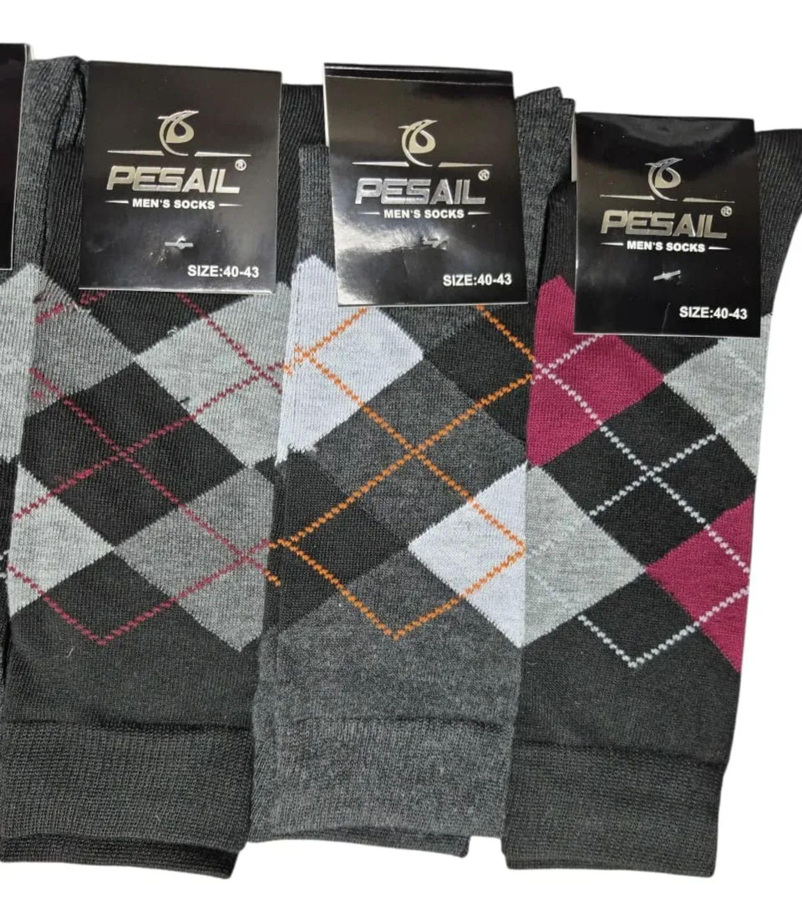 Calcetines De Algodón Para Hombre De Vestir - Docena-2