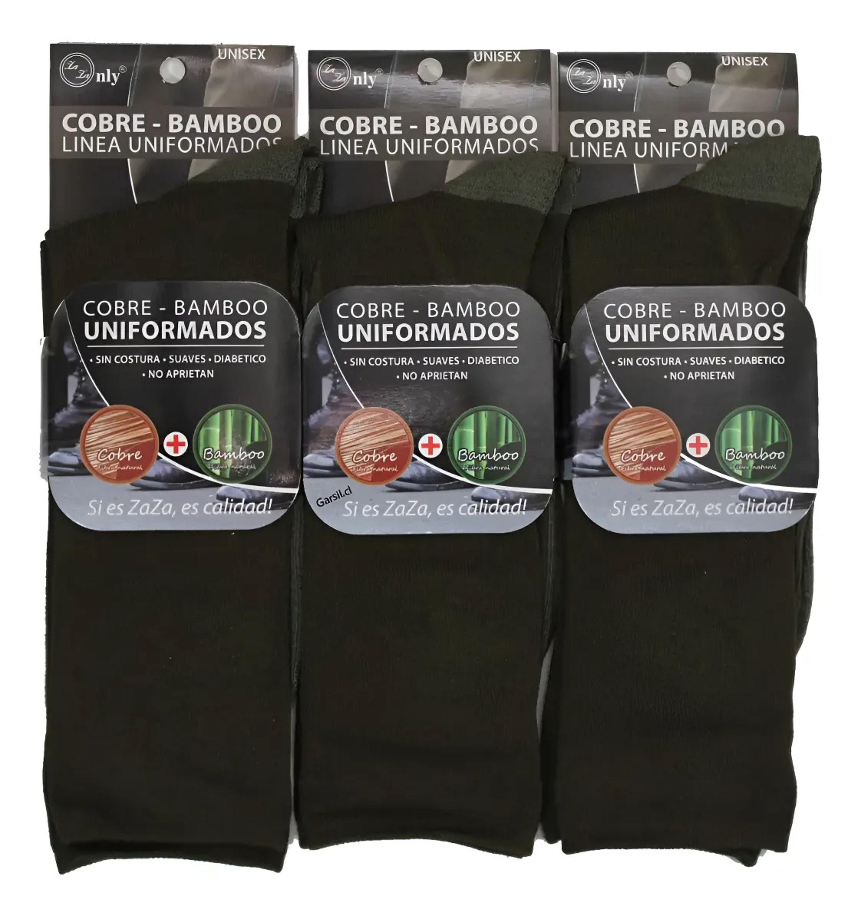 Calcetín Con Fibra De Bambú + Cobre Para Carabinero - Sin Costuras - SIXPACK-2