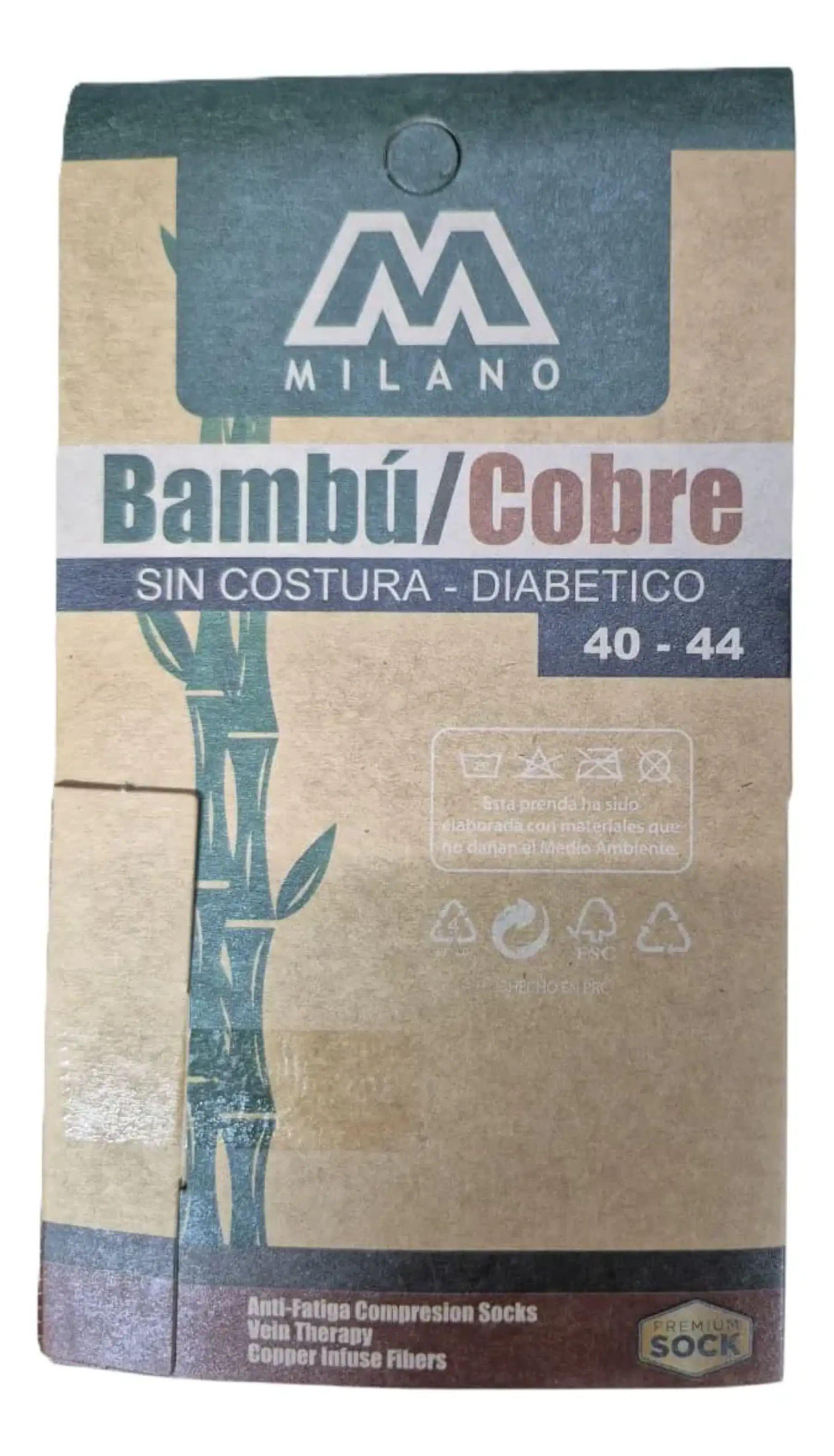 x6 Calcetin De Vestir Sin Costura Fibra De Cobre Y Bamb-6