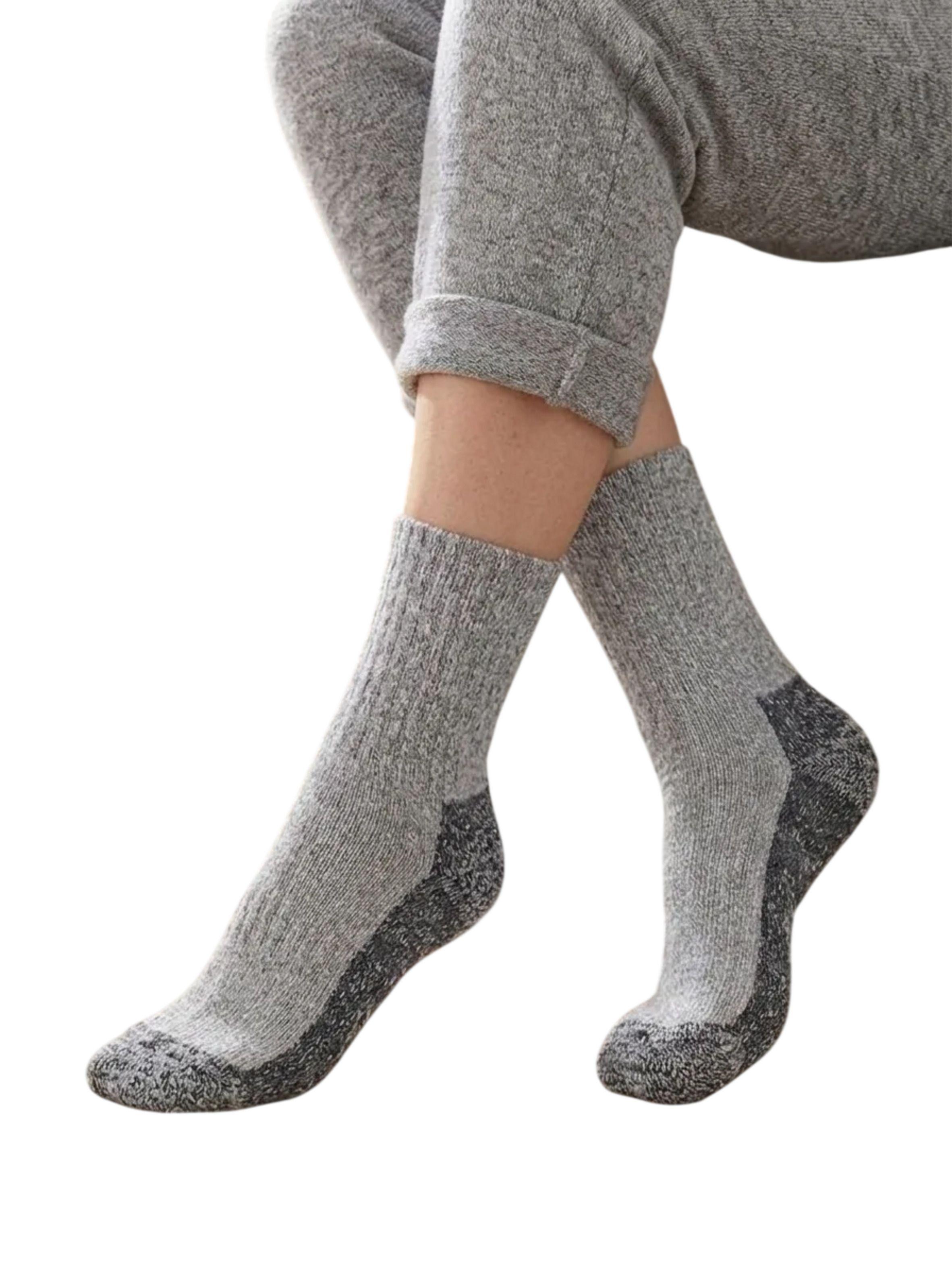 x6 Calcetines De Lana Outdoor Mujer Trekking Térmicas-1