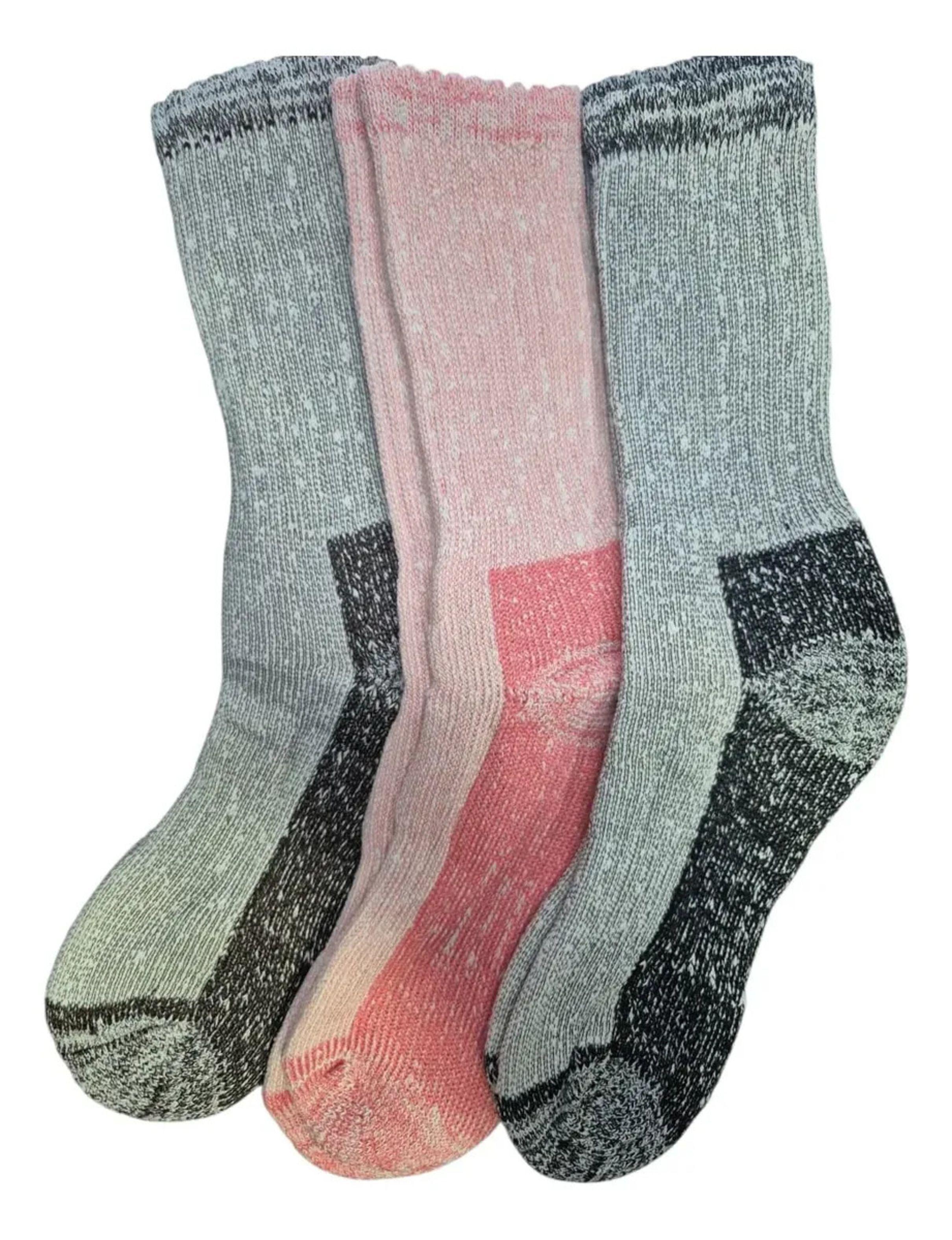 x6 Calcetines De Lana Outdoor Mujer Trekking Térmicas-3