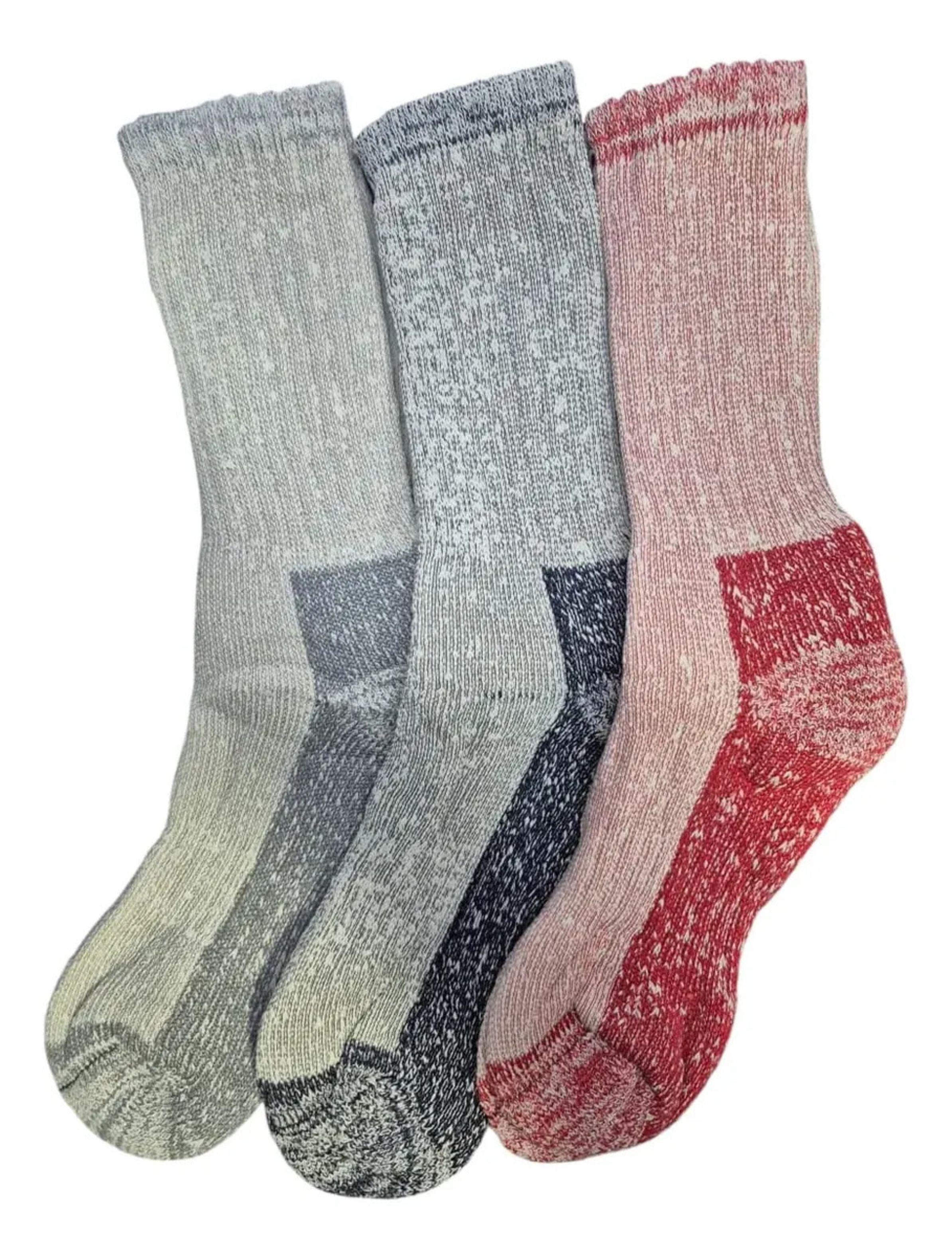 x6 Calcetines De Lana Outdoor Mujer Trekking Térmicas-5