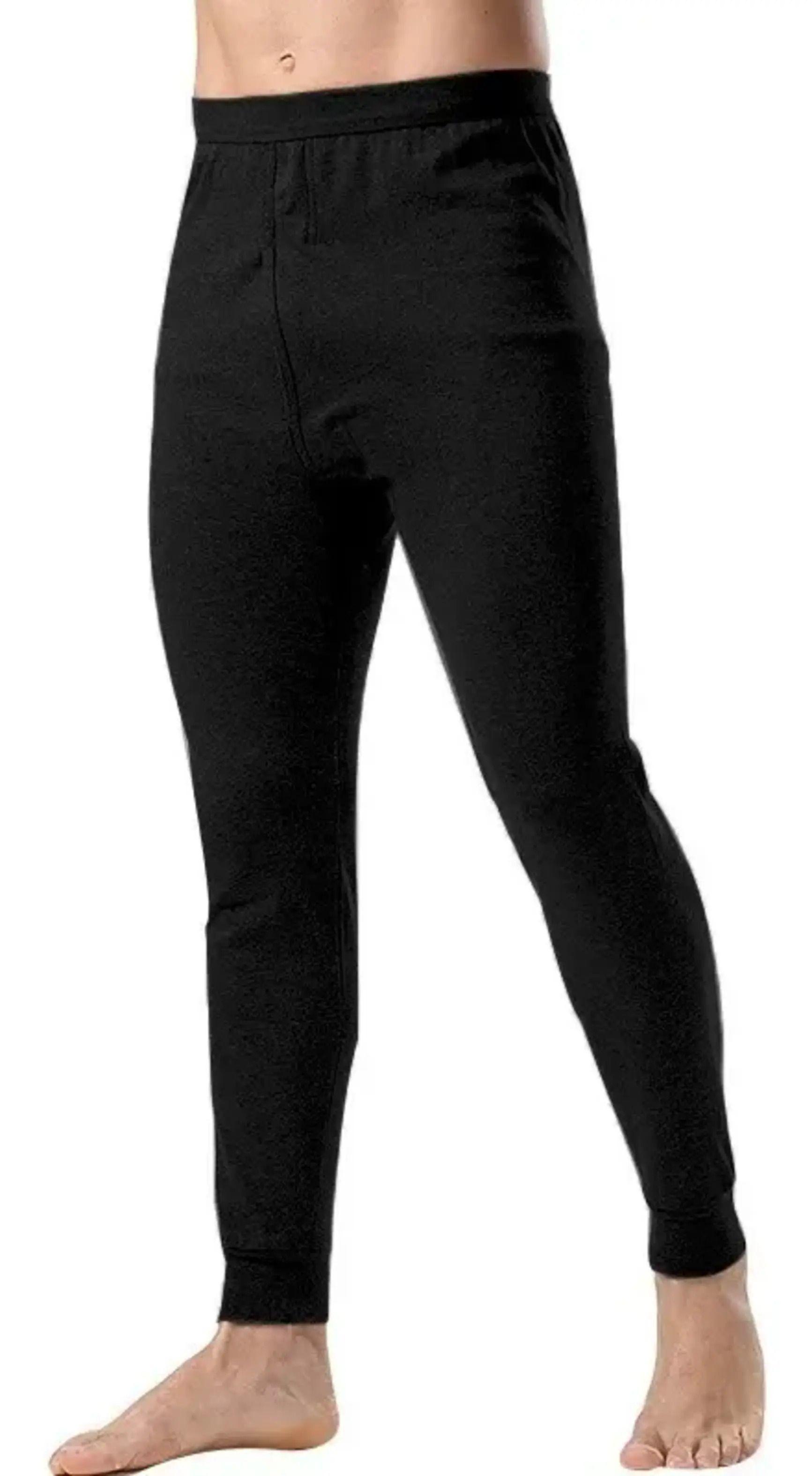Conjunto Polera De Algodón + Calzoncillo Largo Hombres -2