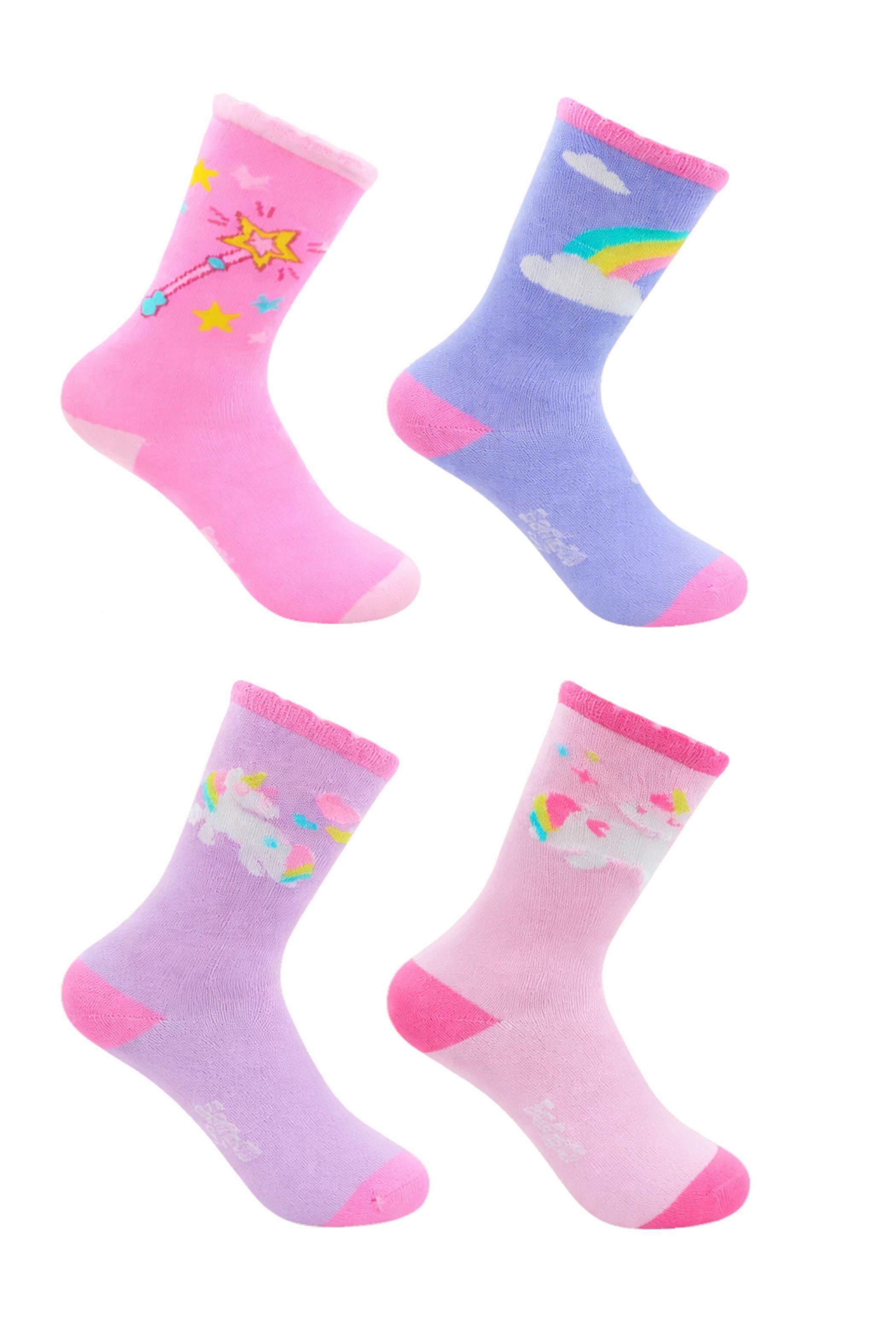 CALCETINES DE NIÑA - FIBRA DE BAMBU - SIN COSTURAS - DOCENA-1