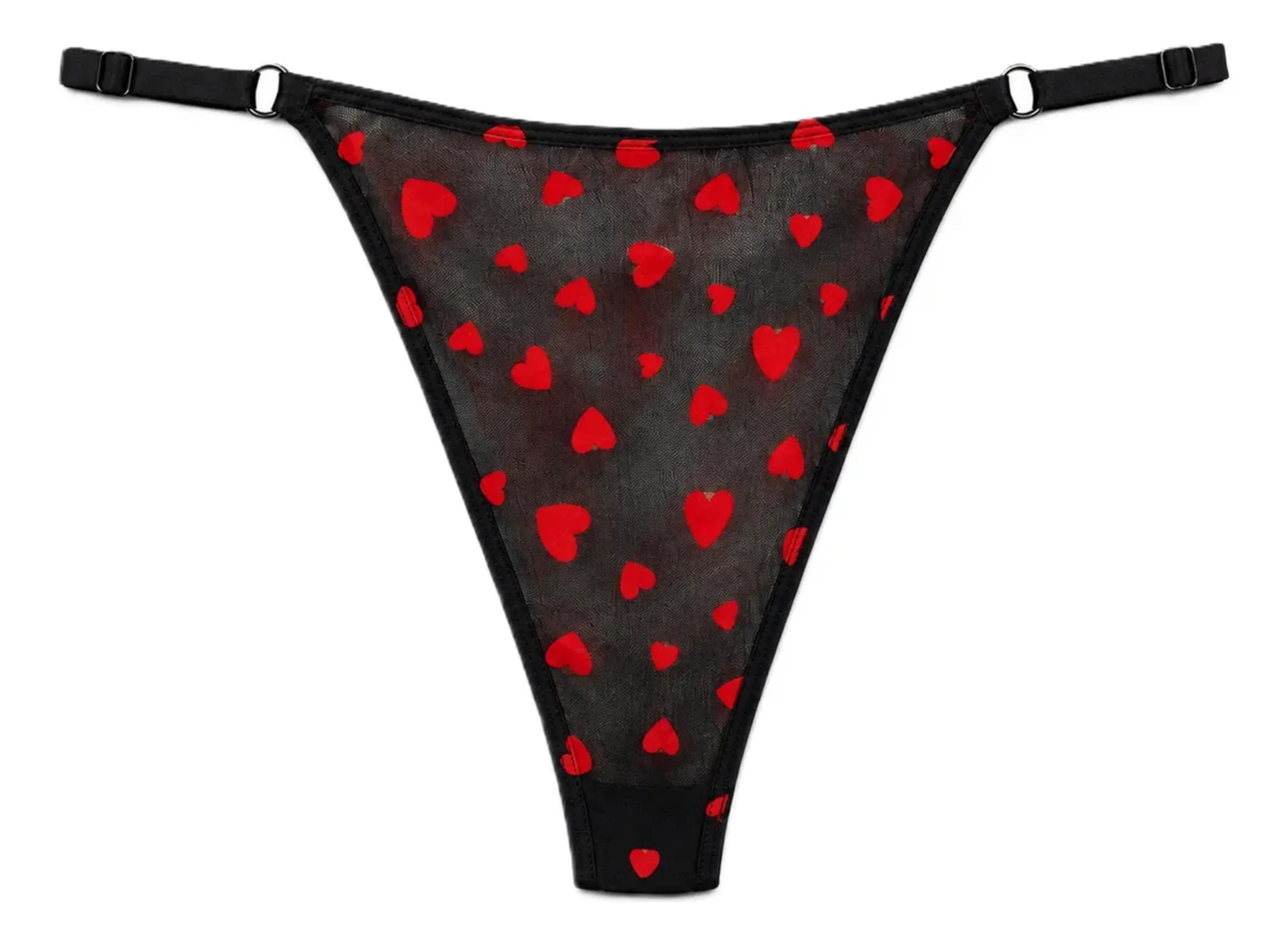 Colales Tangas Con Diseño De Corazón Para Mujer - Pack De 4-2