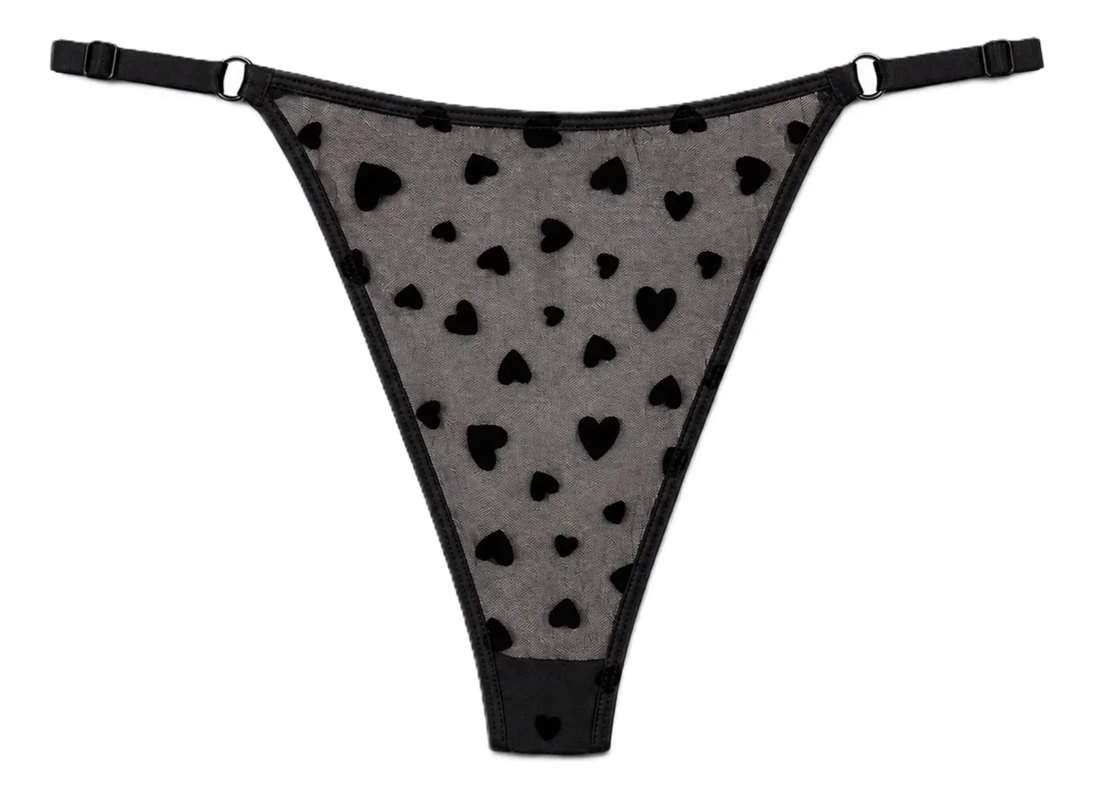 Colales Tangas Con Diseño De Corazón Para Mujer - Pack De 4-3