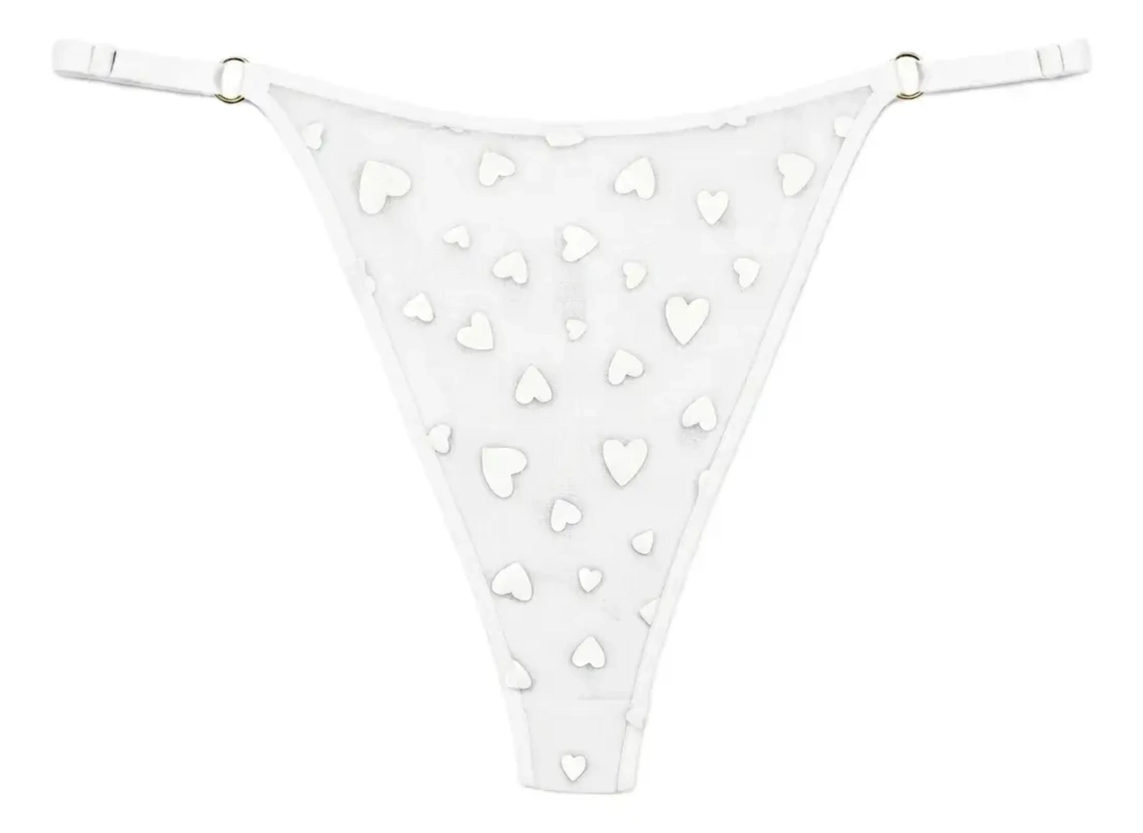 Colales Tangas Con Diseño De Corazón Para Mujer - Pack De 4-1