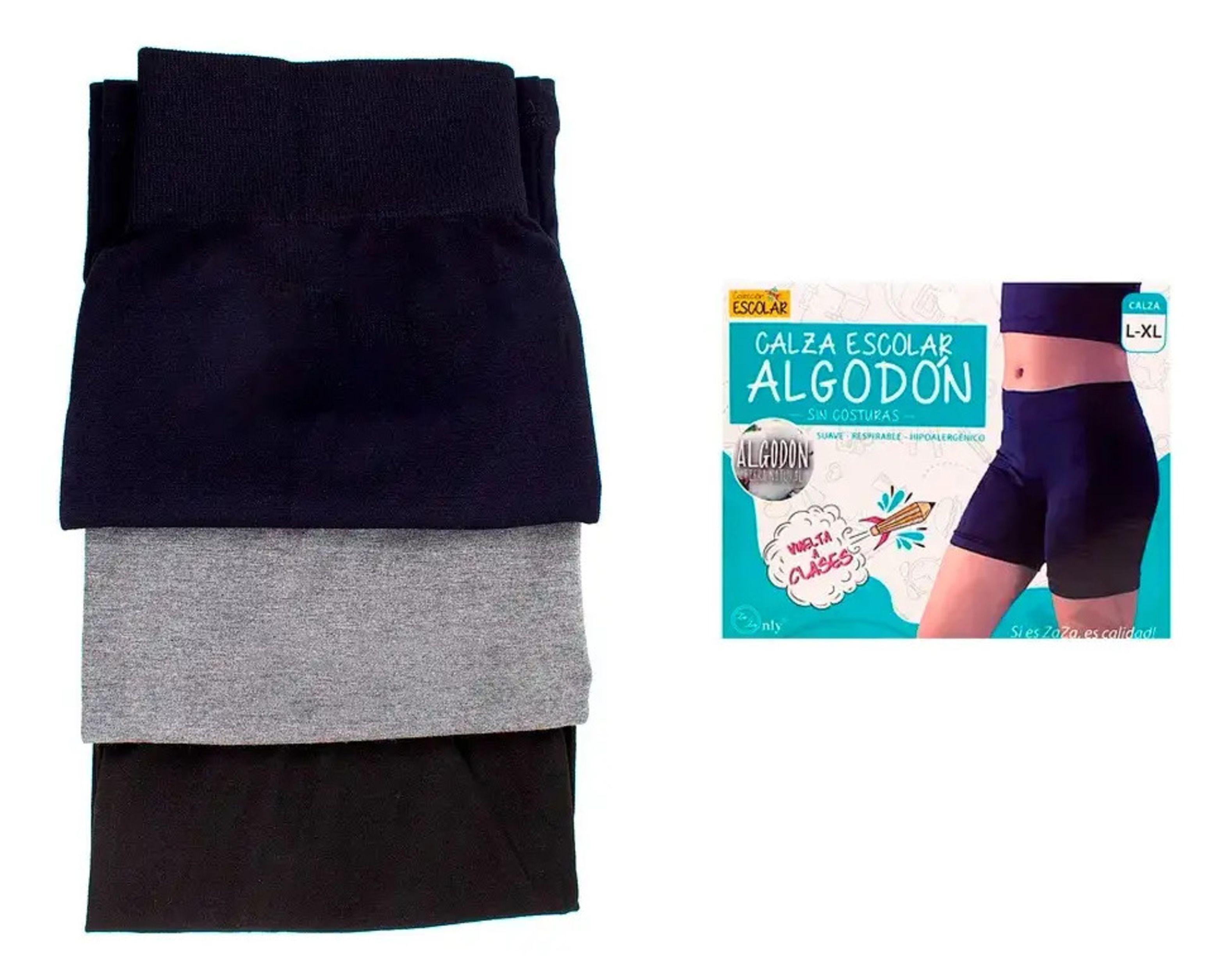 Pack 3 Calzas Cortas De Algodon Sin Costuras Para Mujer-1