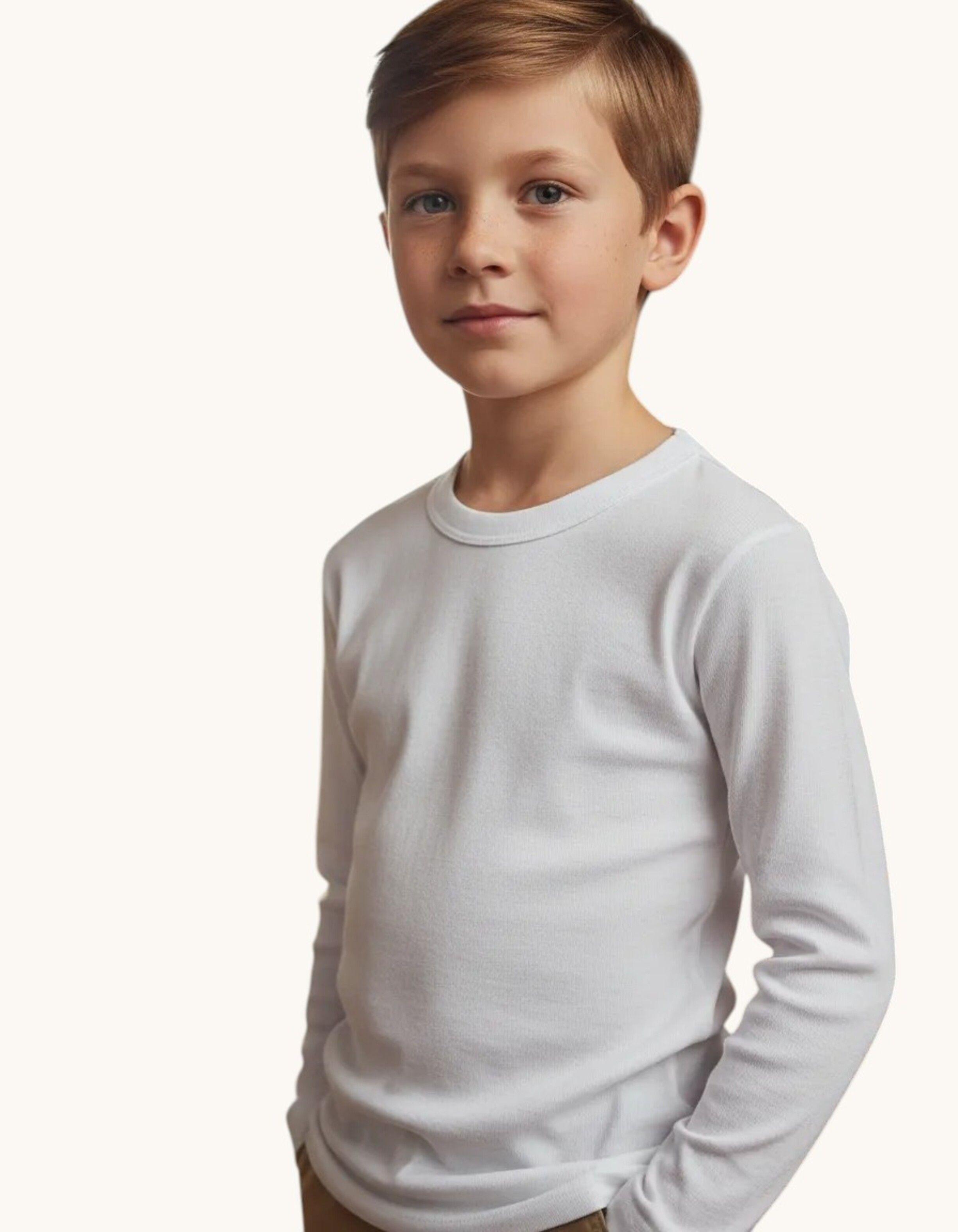 Pack de 3 Camisetas Manga Larga De Algodón Para Niños -2