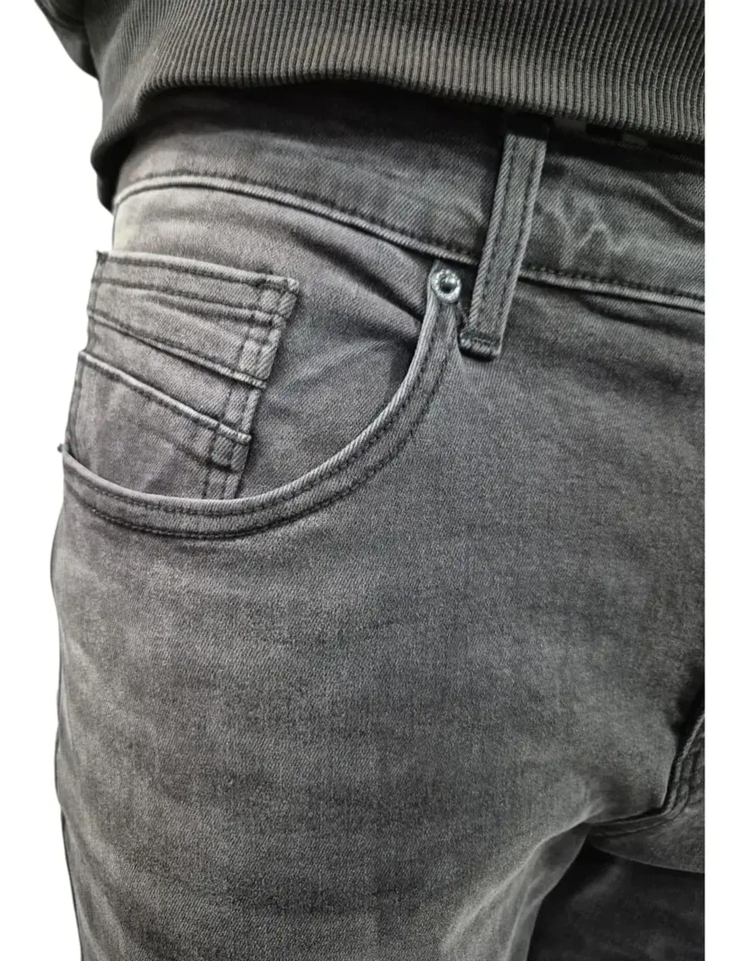 Jeans Recto Elasticado De Algodón - Pantalón Para Hombre-3