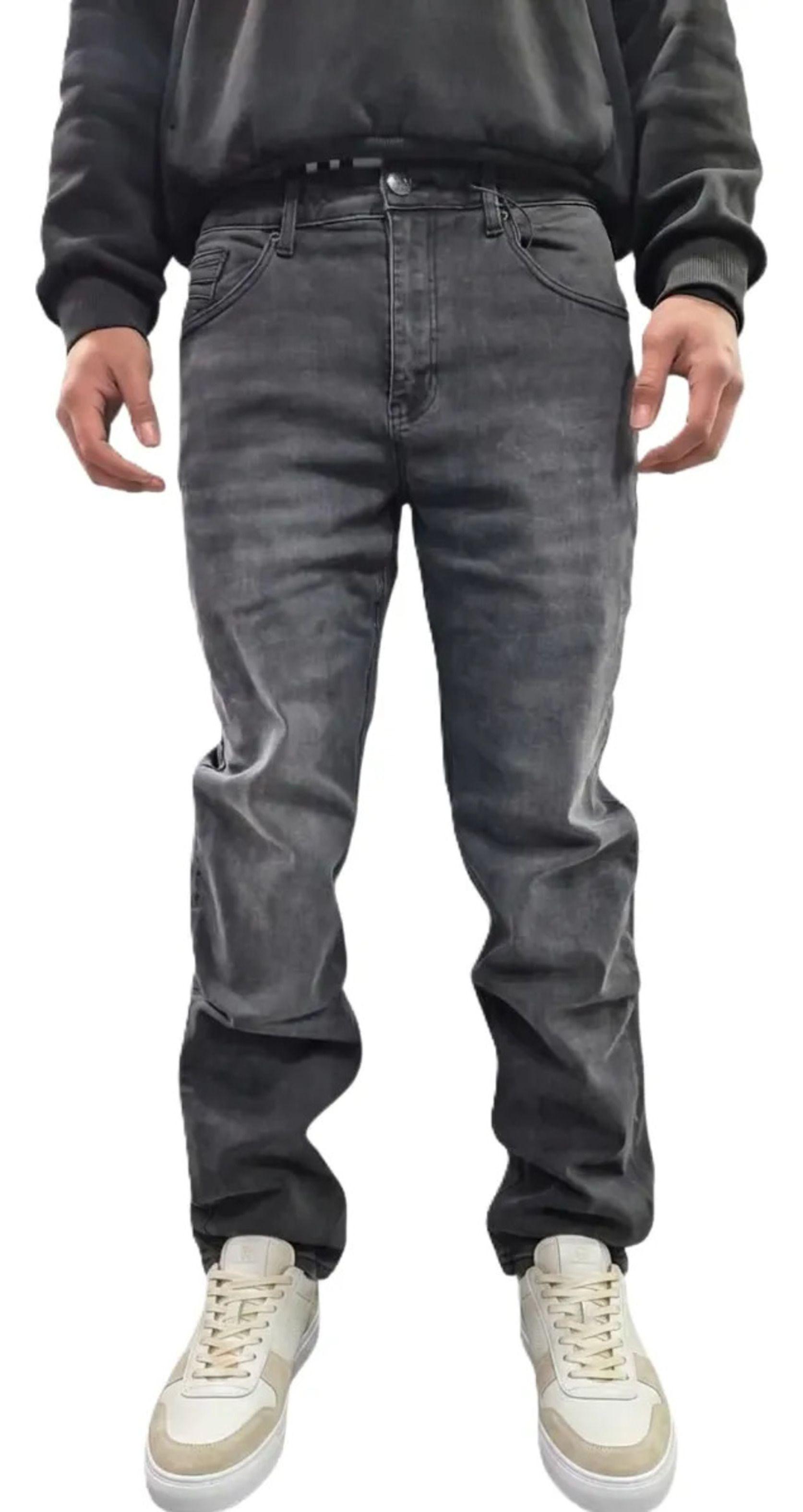 Jeans Recto Elasticado De Algodón - Pantalón Para Hombre-0