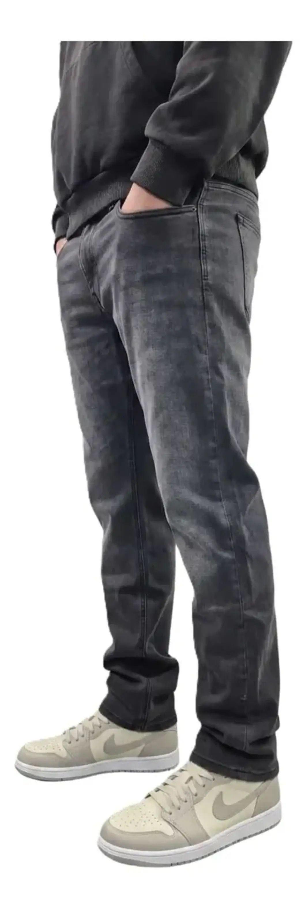 Jeans Recto Elasticado De Algodón - Pantalón Para Hombre-2