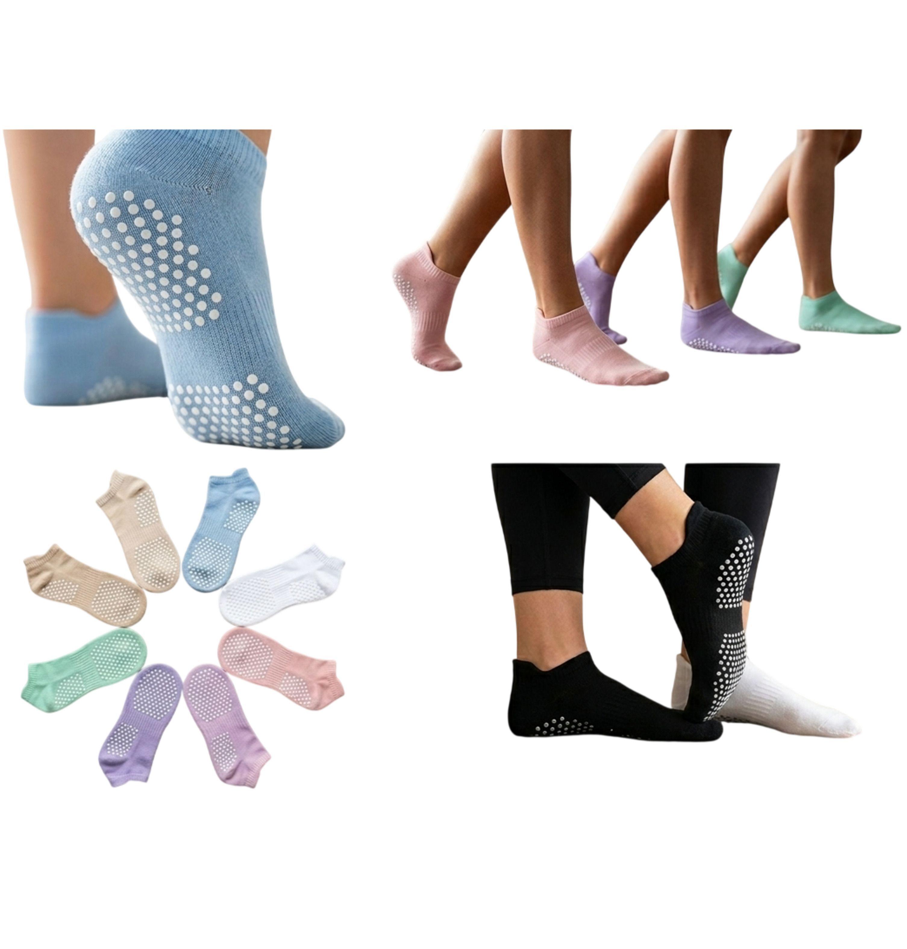 3 Pares Calcetas Antideslizante Mujer - Yoga Danza Fitness-2