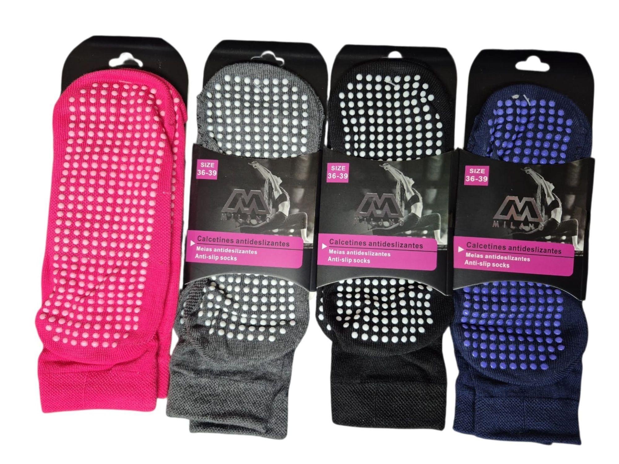 X3 Calcetas Mujer - Tobilleras Antideslizantes - Yoga Danza-2