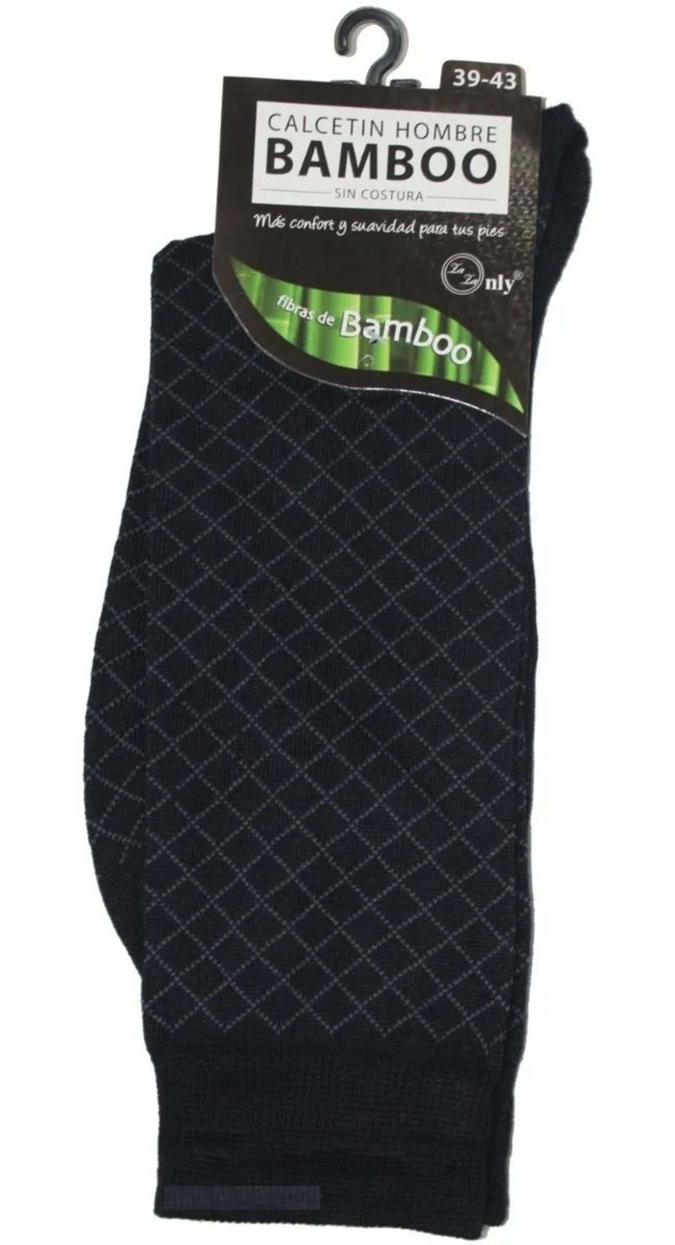 Calcetín Con Fibra De Bambú Para Hombre Ejecutivo - Sin Costuras - Sixpack-1