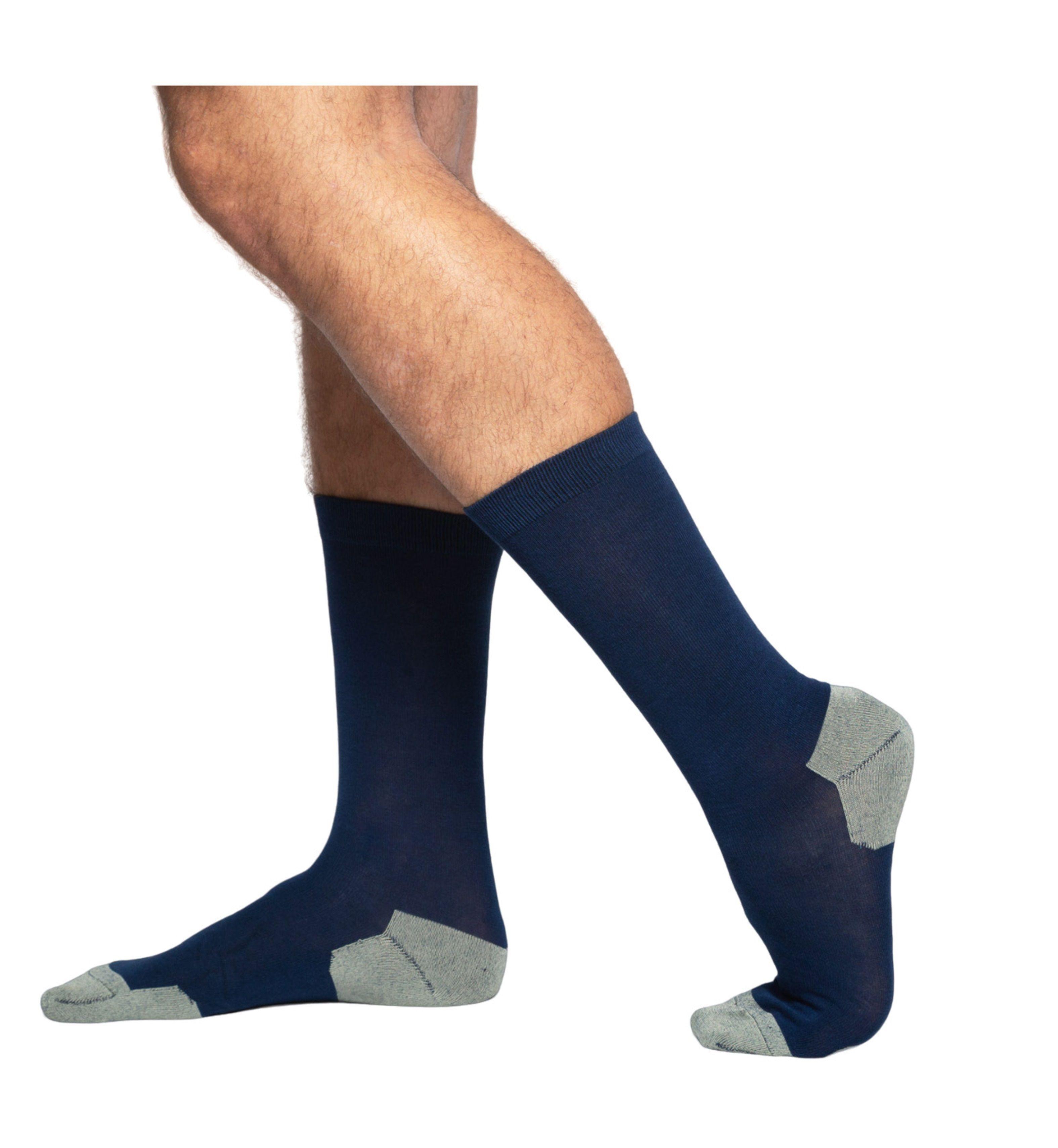 6 Pares - Calcetines De Bambu + Cobre De Hombre - Sin Costuras-2