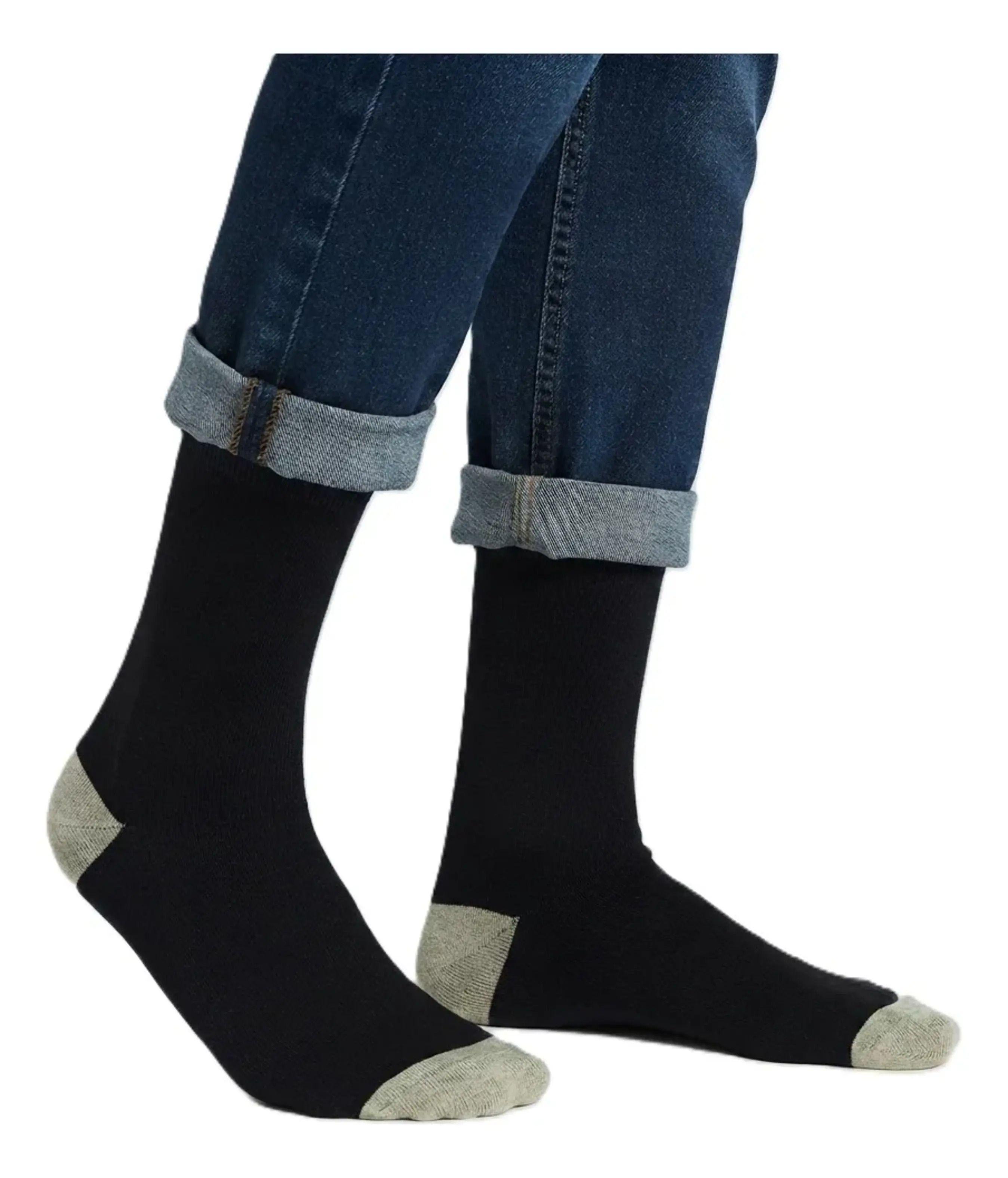 Calcetines De Vestir Sin Costuras Fibra De Cobre Y Bamb-0