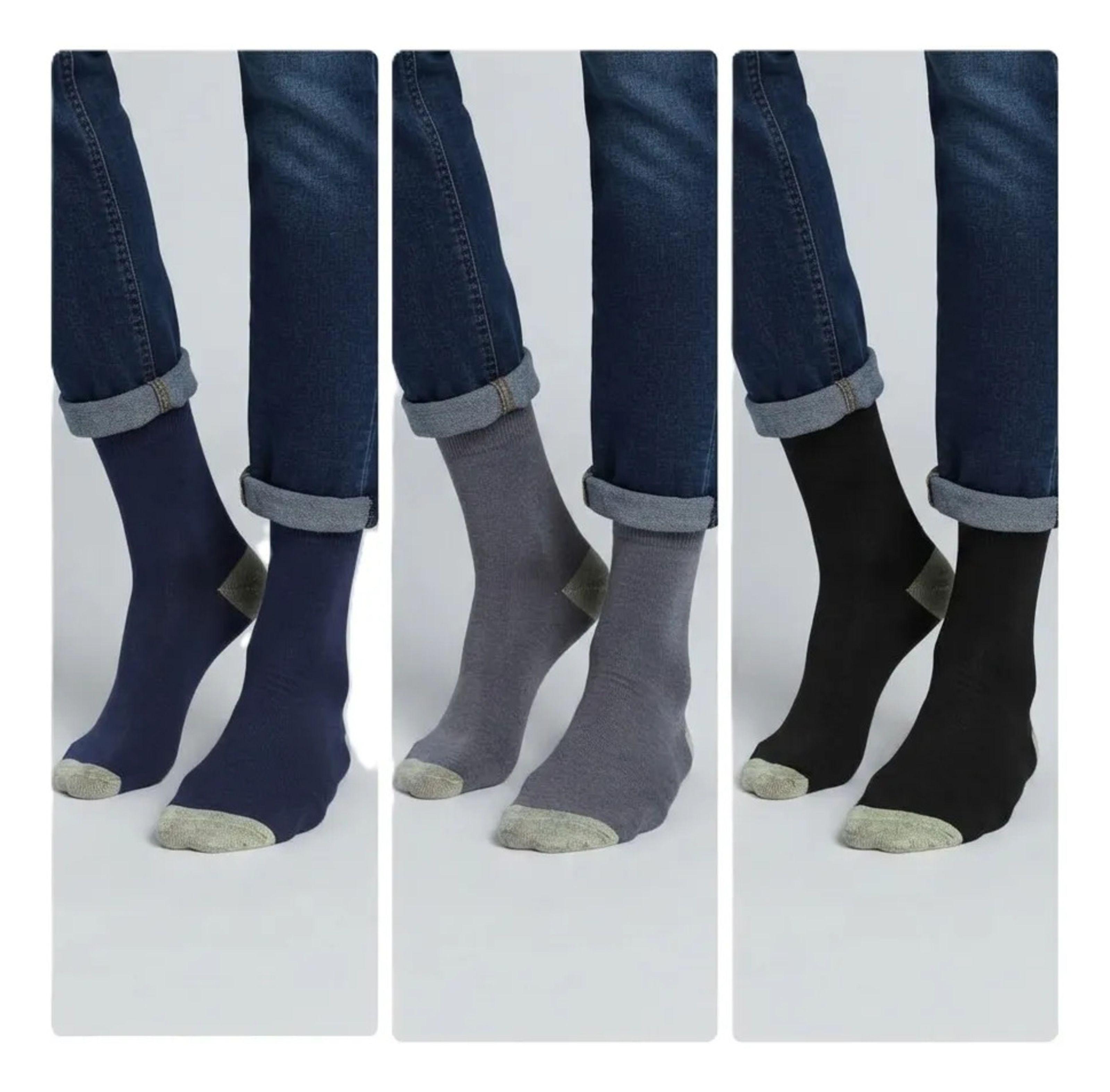 Calcetines De Vestir Sin Costuras Fibra De Cobre Y Bamb-1