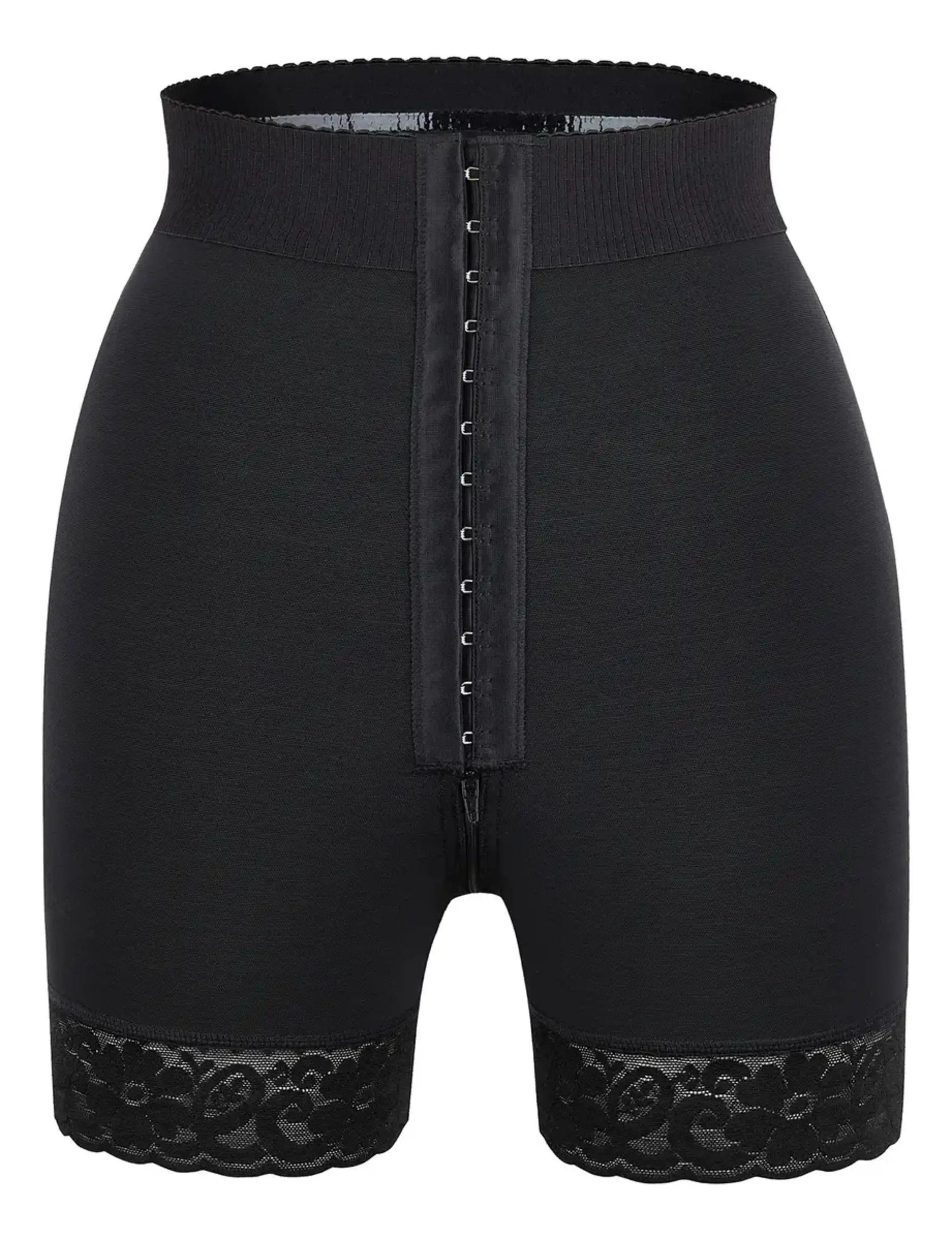 Faja Con Encaje Control Abdomen Y Short Reductor Mujer-2