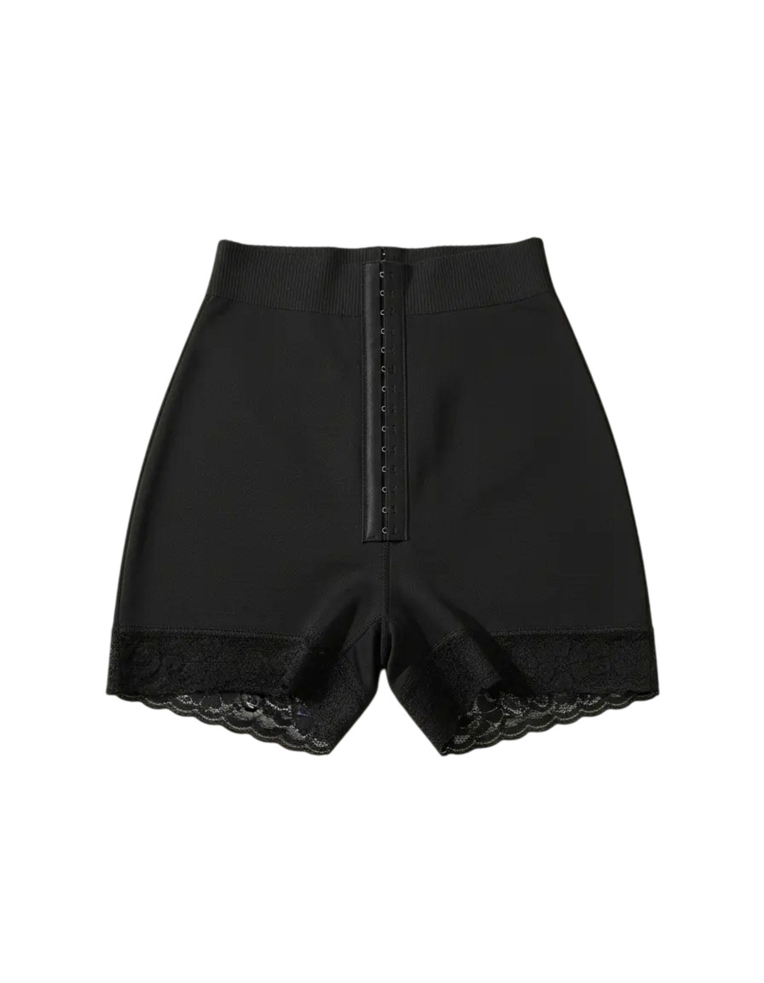 Faja Con Encaje Control Abdomen Y Short Reductor Mujer-3