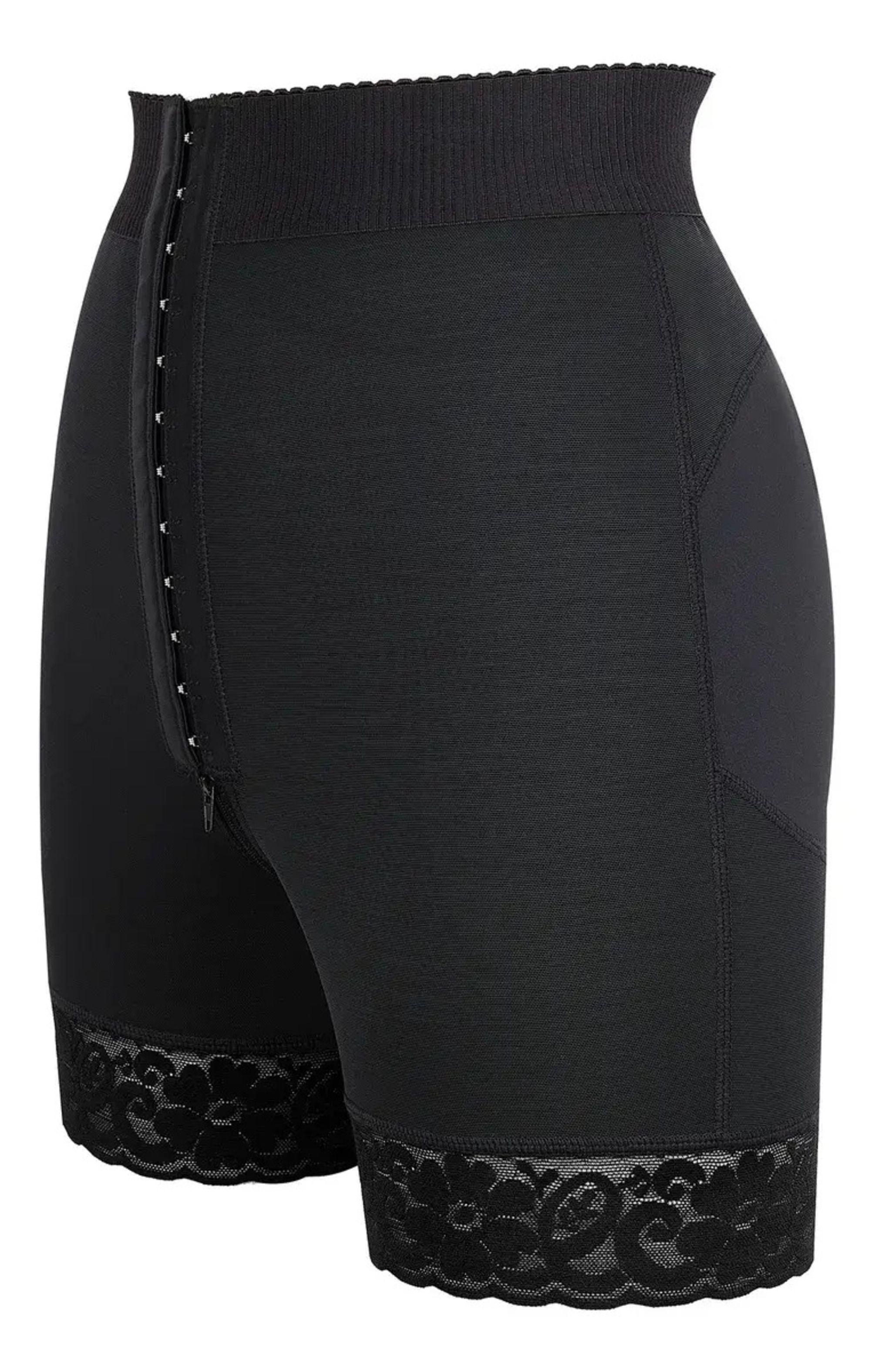 Faja Con Encaje Control Abdomen Y Short Reductor Mujer-5