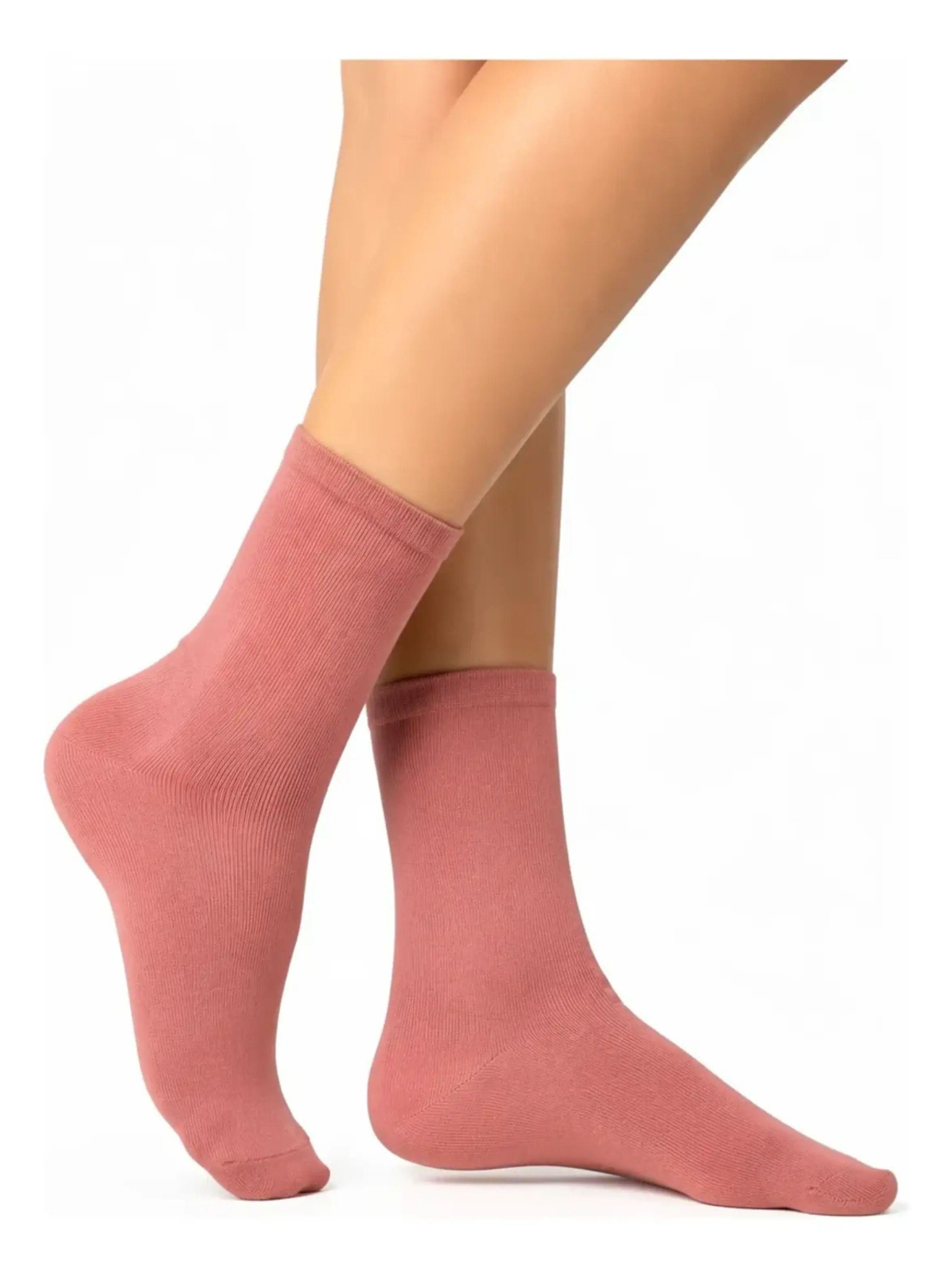 x6 Calcetines Con Fibra de Bambú Corto Tipo Americano Mujer-0