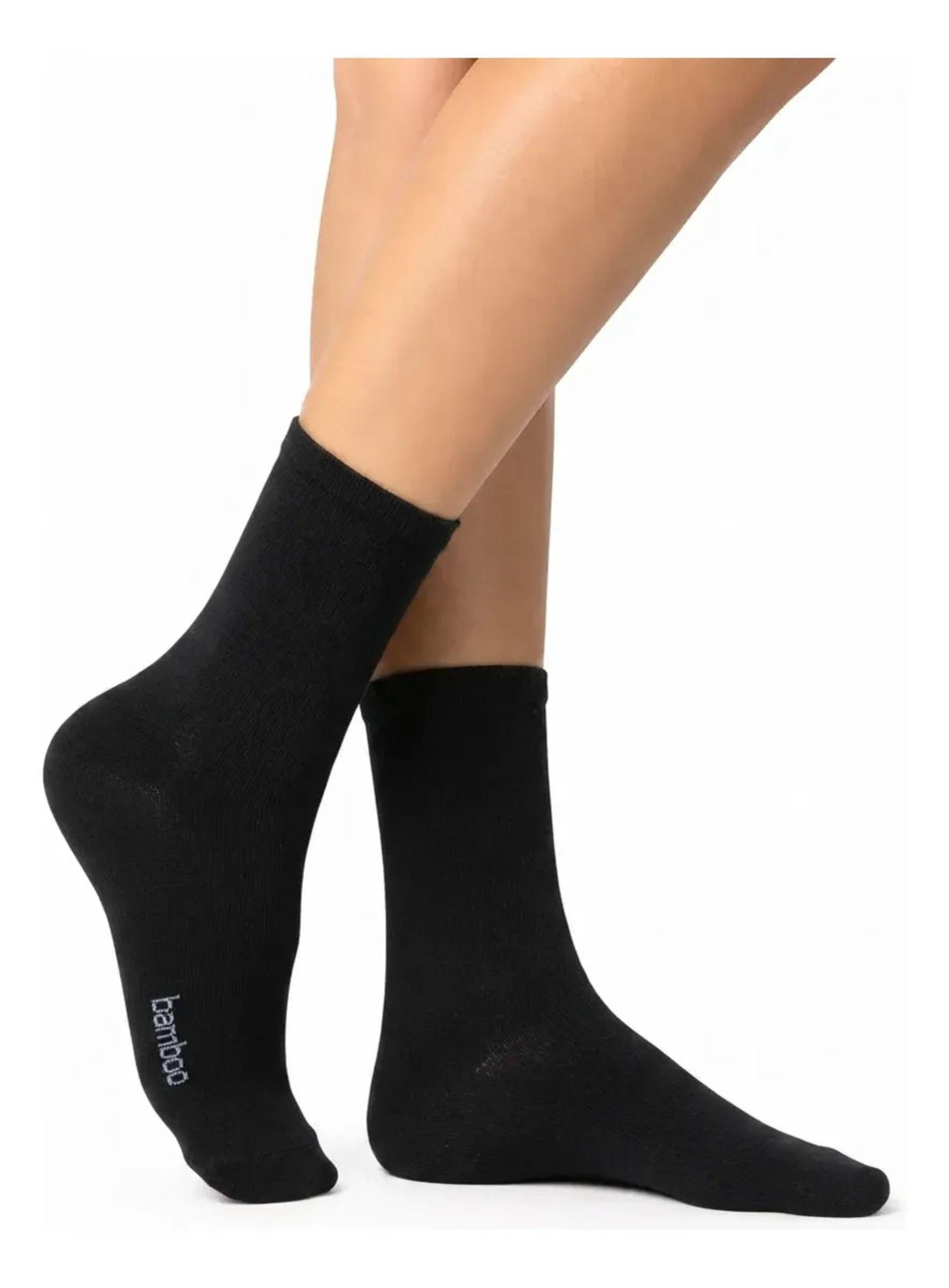 x6 Calcetines Con Fibra de Bambú Corto Tipo Americano Mujer-4