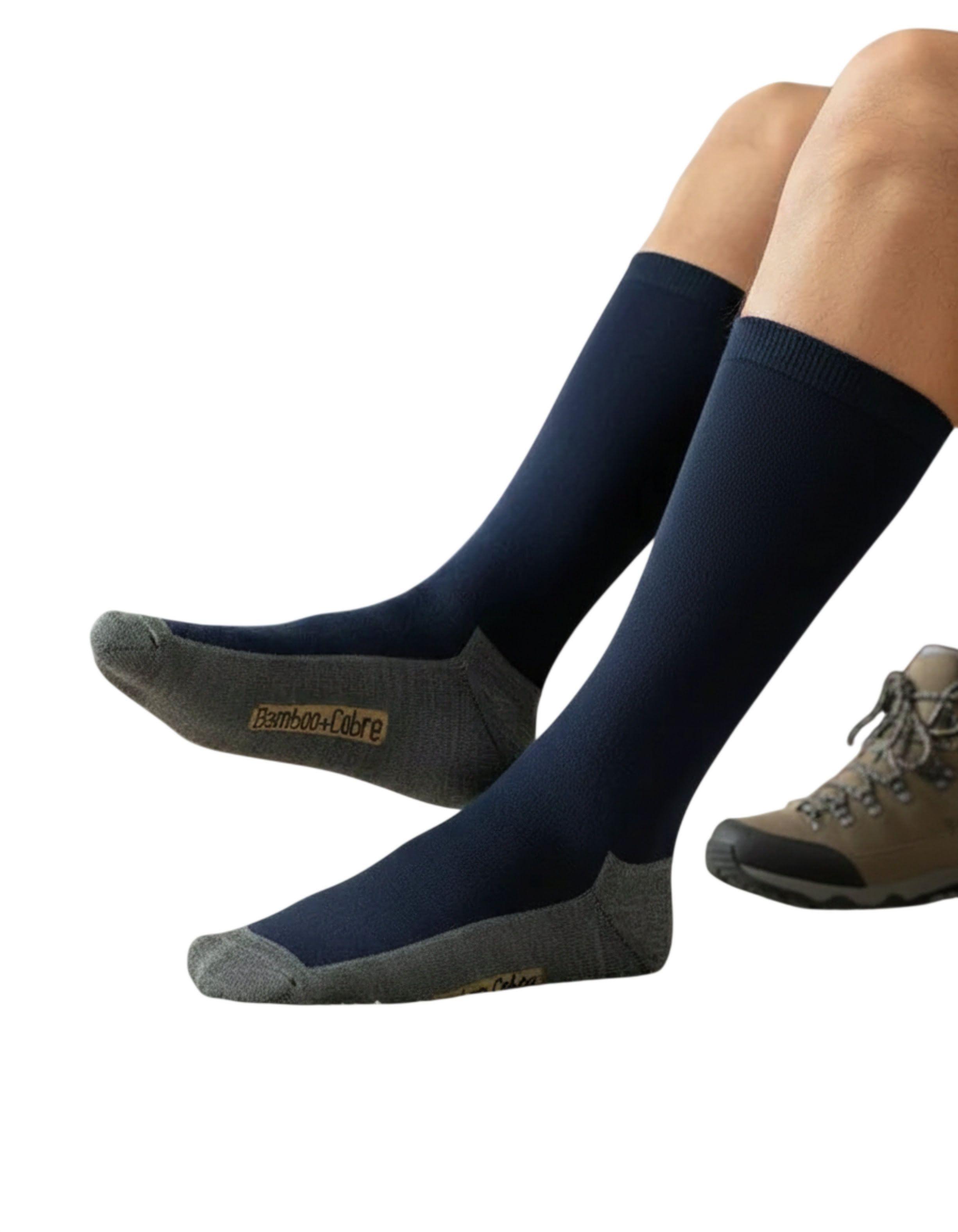  Calcetín De Vestir Para Hombre De Cobre + Bambú - Docena-2