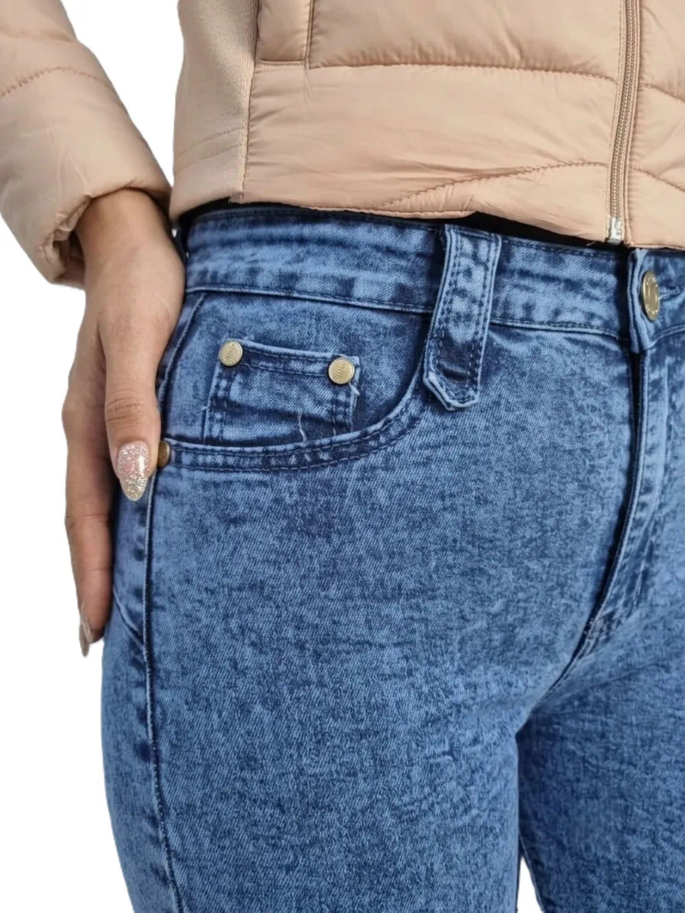Jeans Flare De Algodón Elasticado - Para Mujer -2