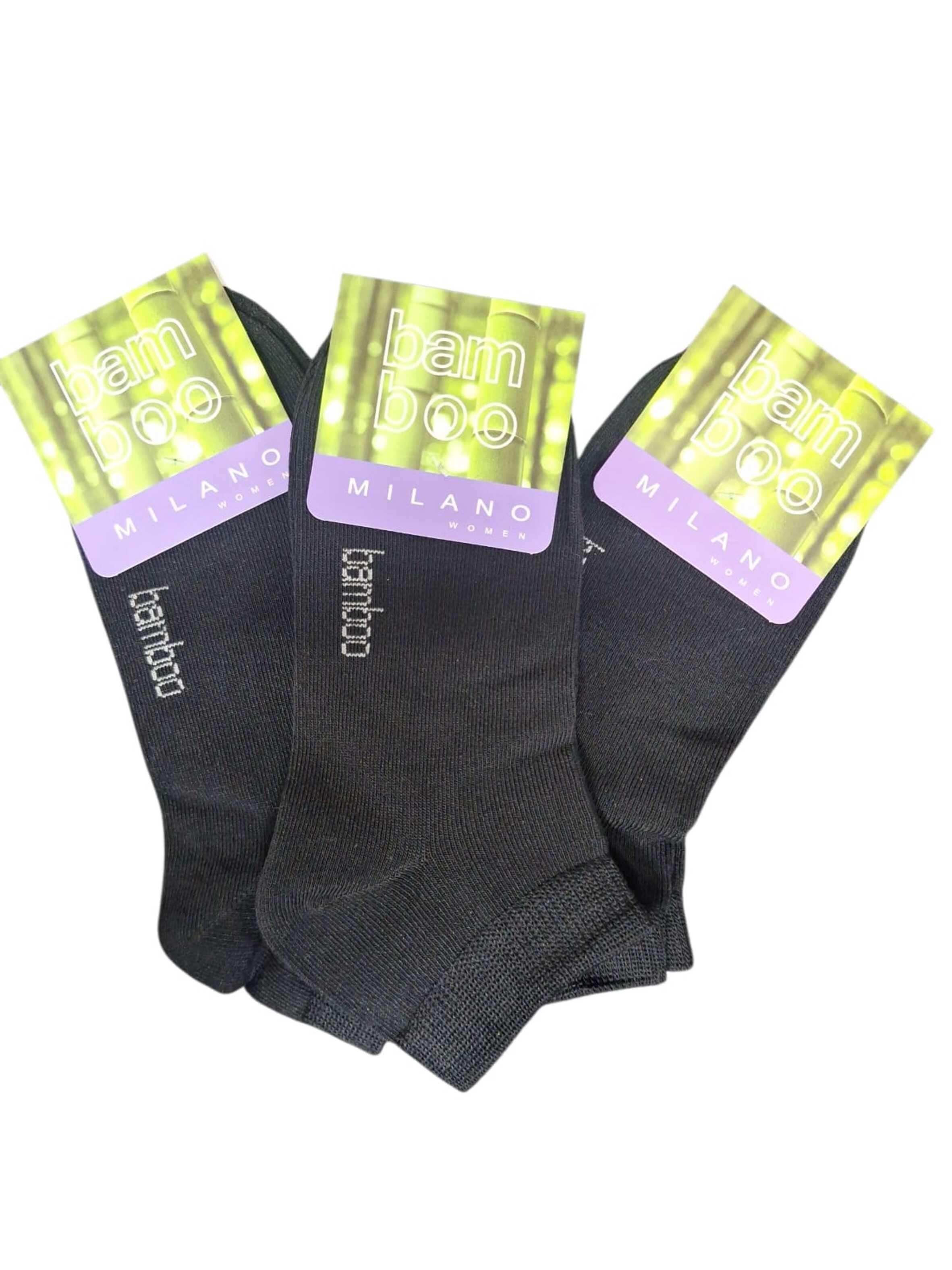 X6 Calcetas Cortas - Tobilleras Soquete De Bambú Para Mujer-0