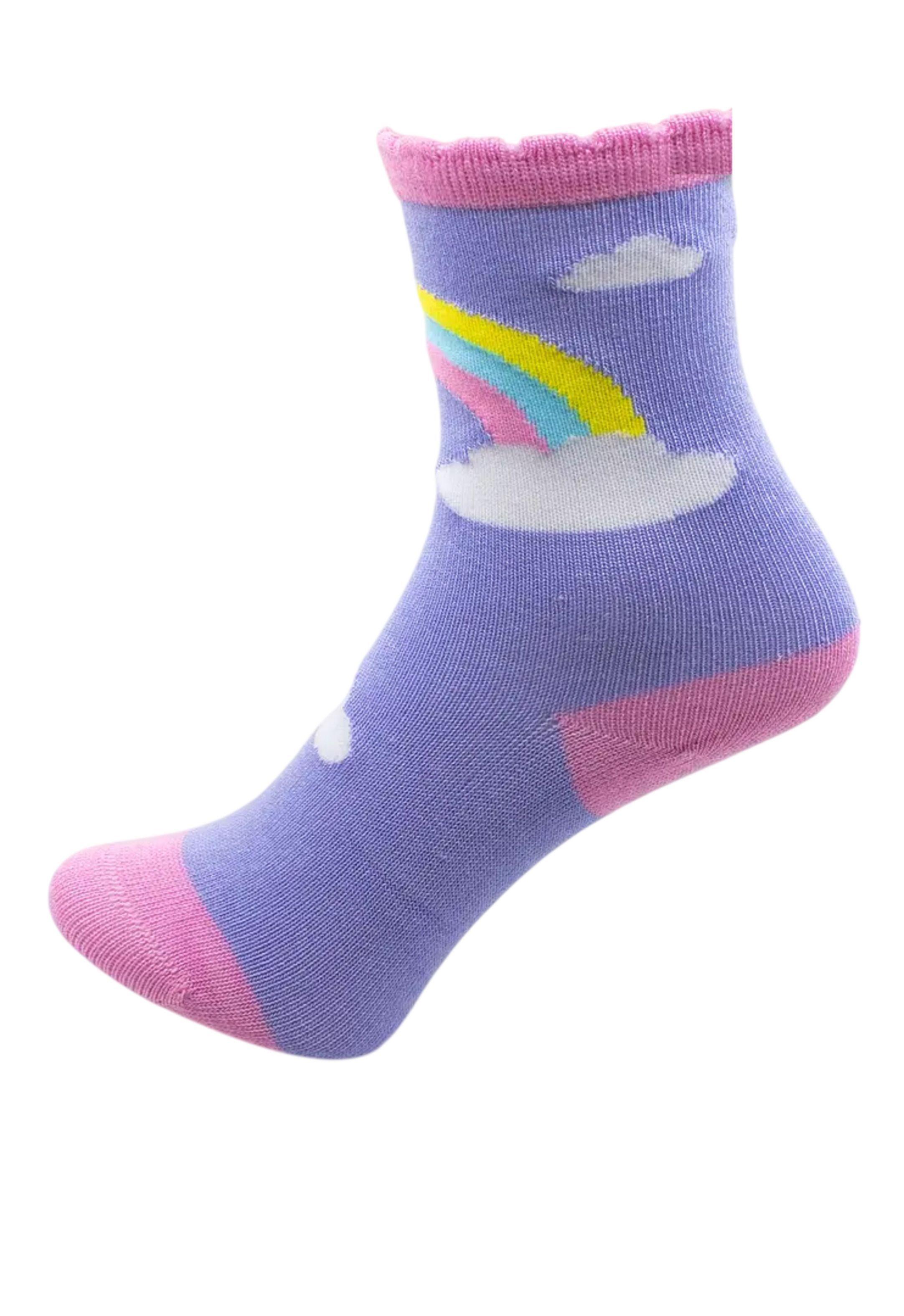 6 PARES CALCETINES DE NIÑA - FIBRA DE BAMBU - SIN COSTURAS-1