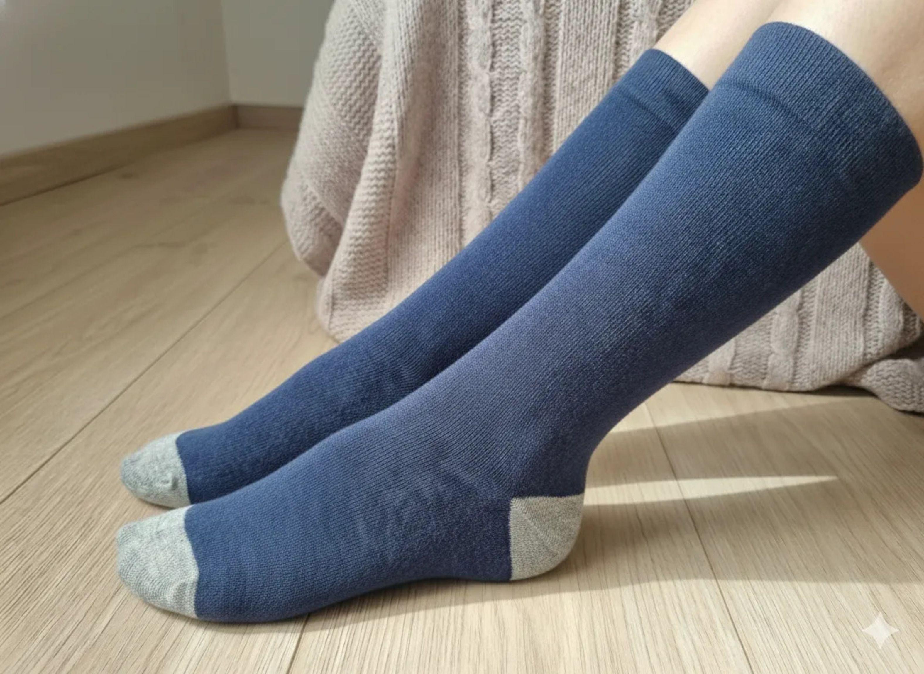 X6 Calcetines De Hombre Para Vestir De Algodon Con Fibra De Cobre-3
