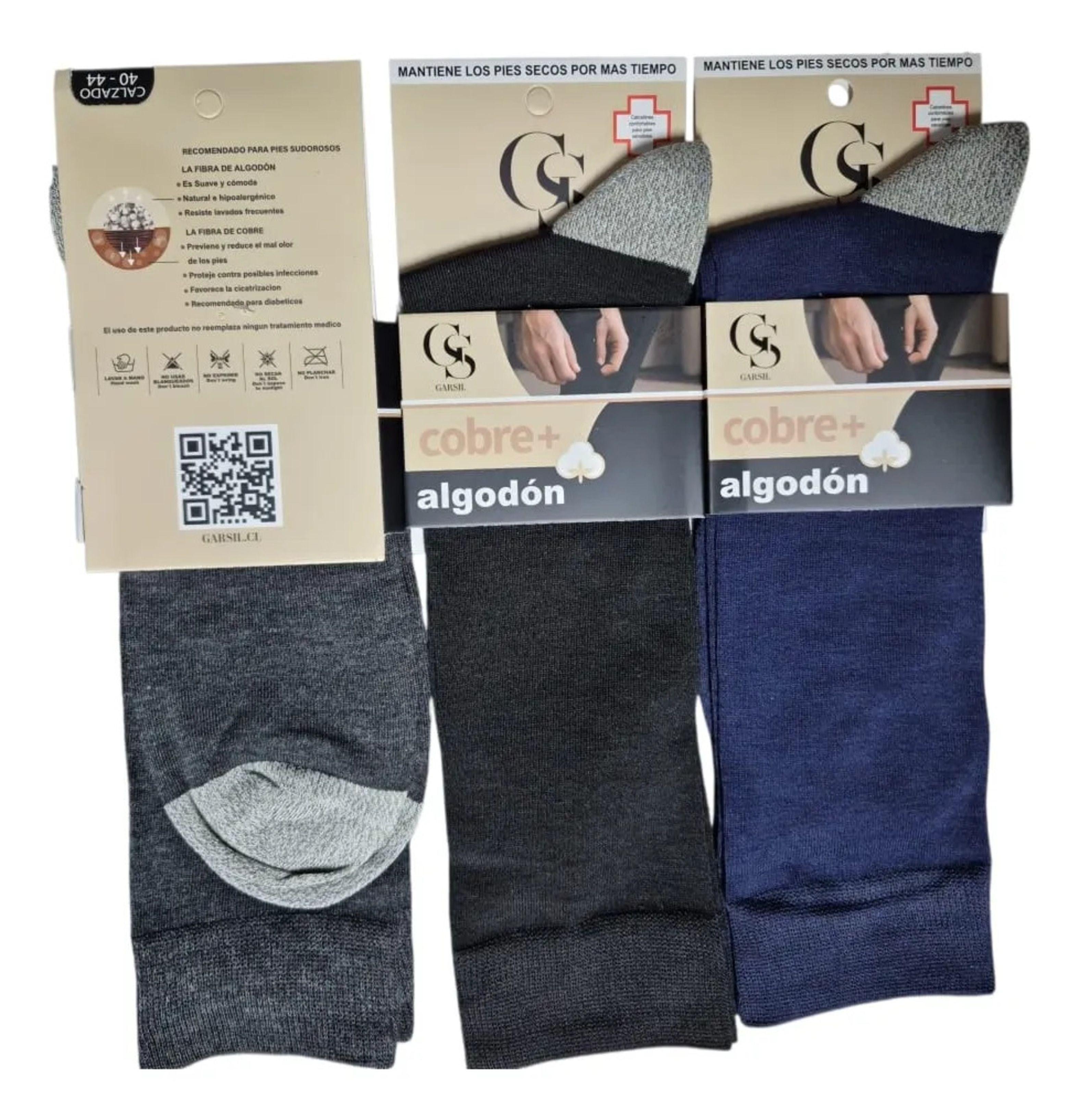 X6 Calcetines De Hombre Para Vestir De Algodon Con Fibra De Cobre-6