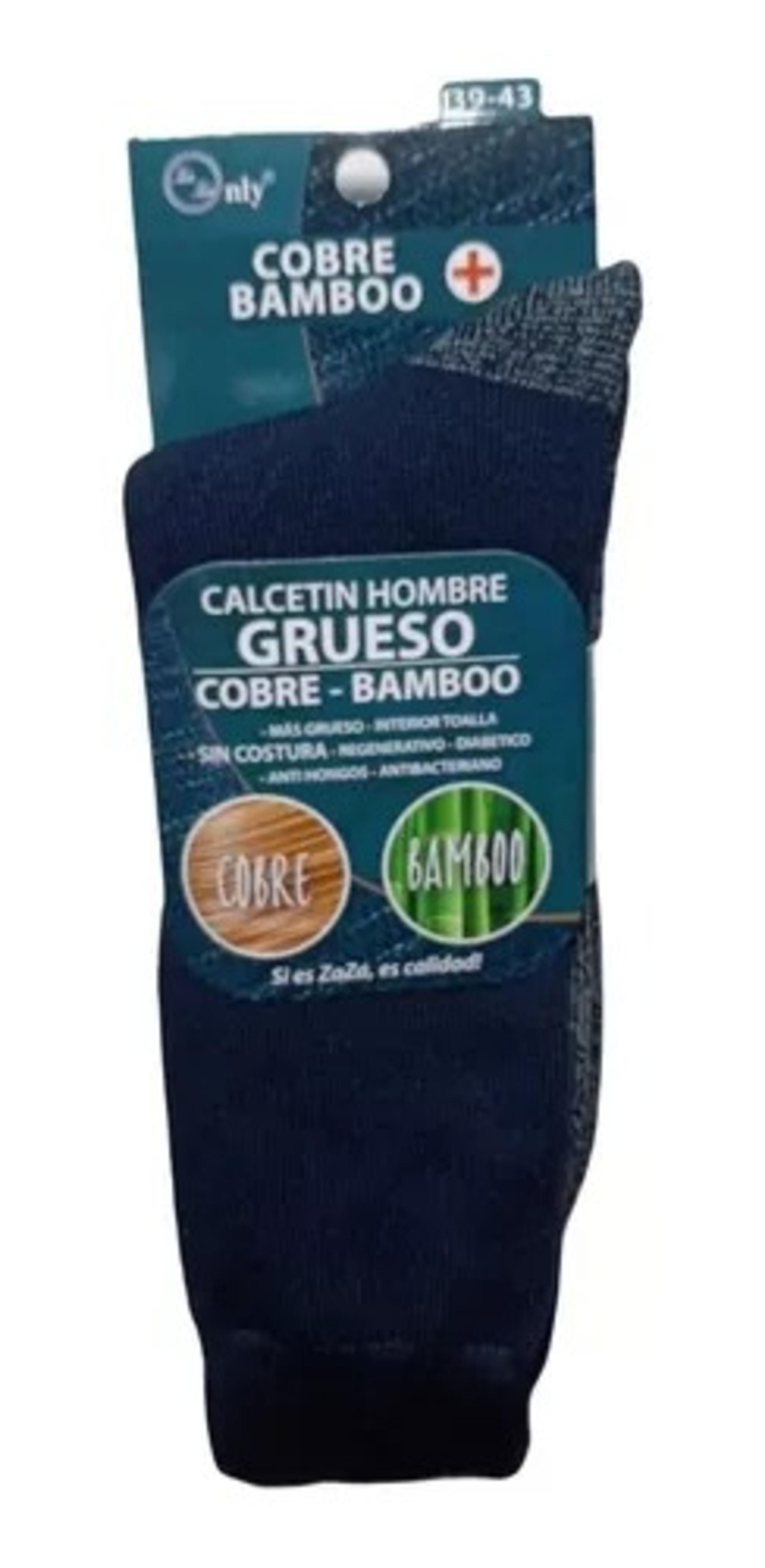 Calcetín De Vestir Para hombre Gruesos De Bambú + Cobre - Docena-2