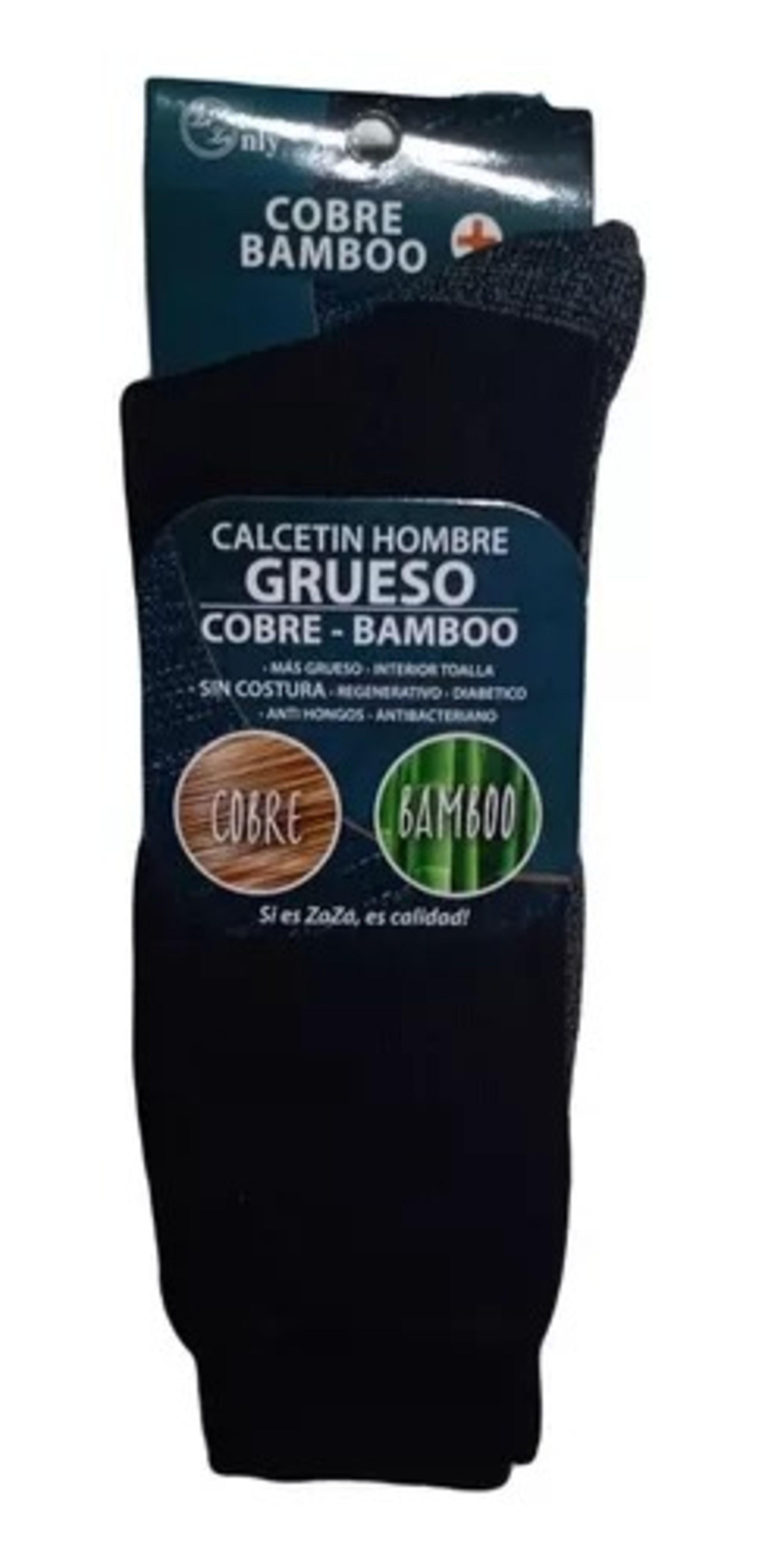 Calcetín De Vestir Para hombre Gruesos De Bambú + Cobre - Docena-4