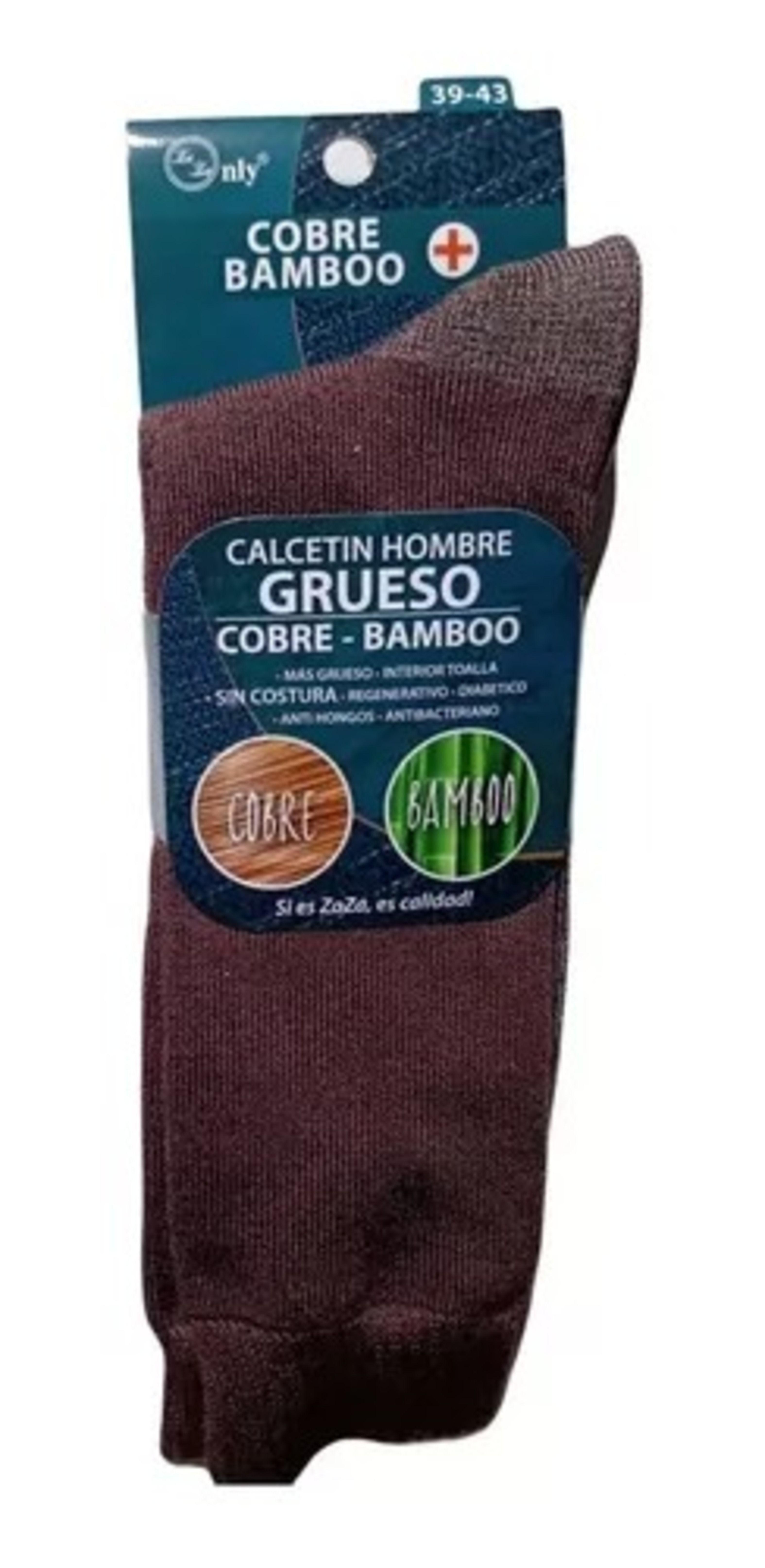 Calcetín De Vestir Para hombre Gruesos De Bambú + Cobre - Docena-5
