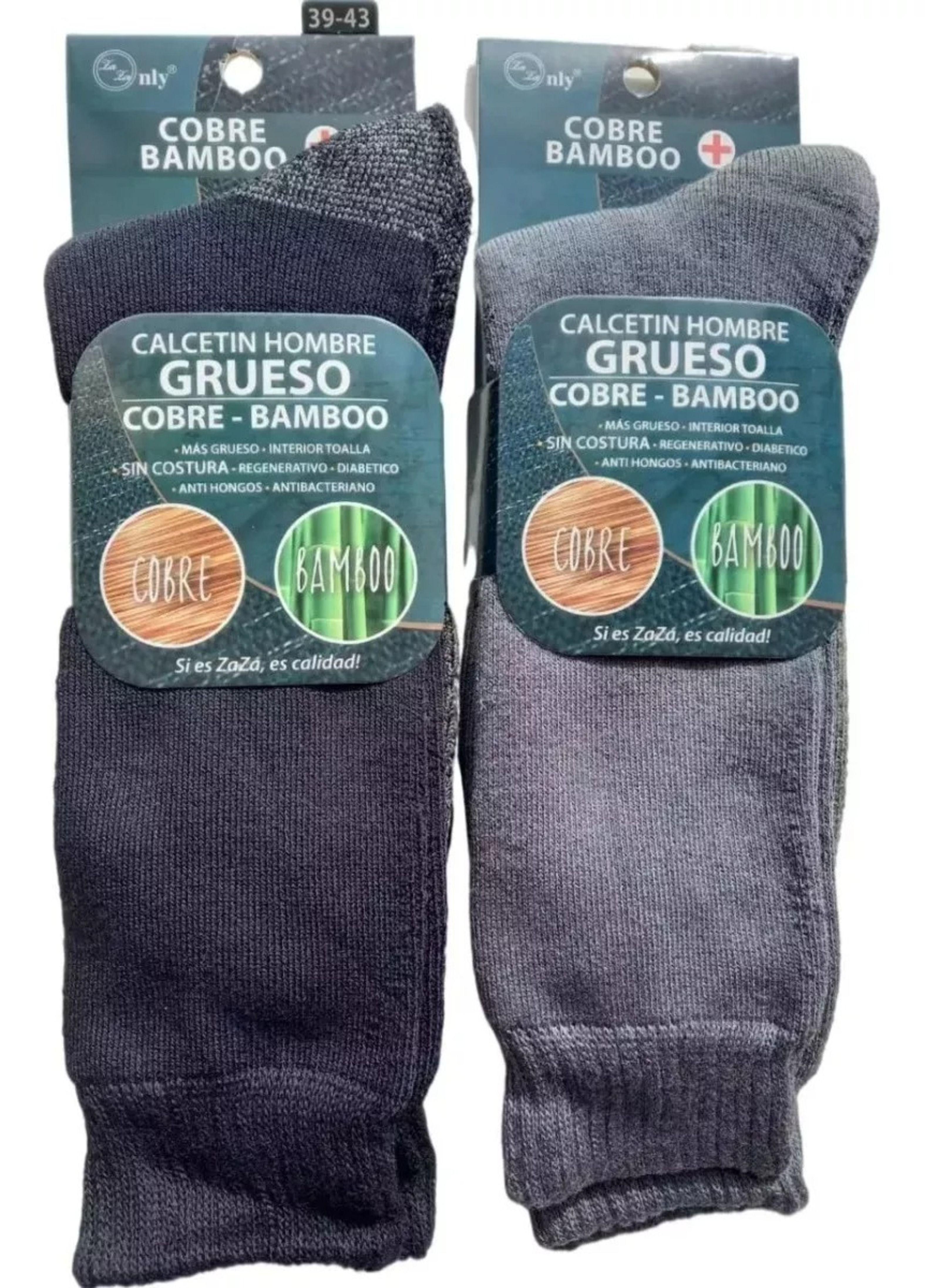 Calcetín De Vestir Para hombre Gruesos De Bambú + Cobre - Docena-7