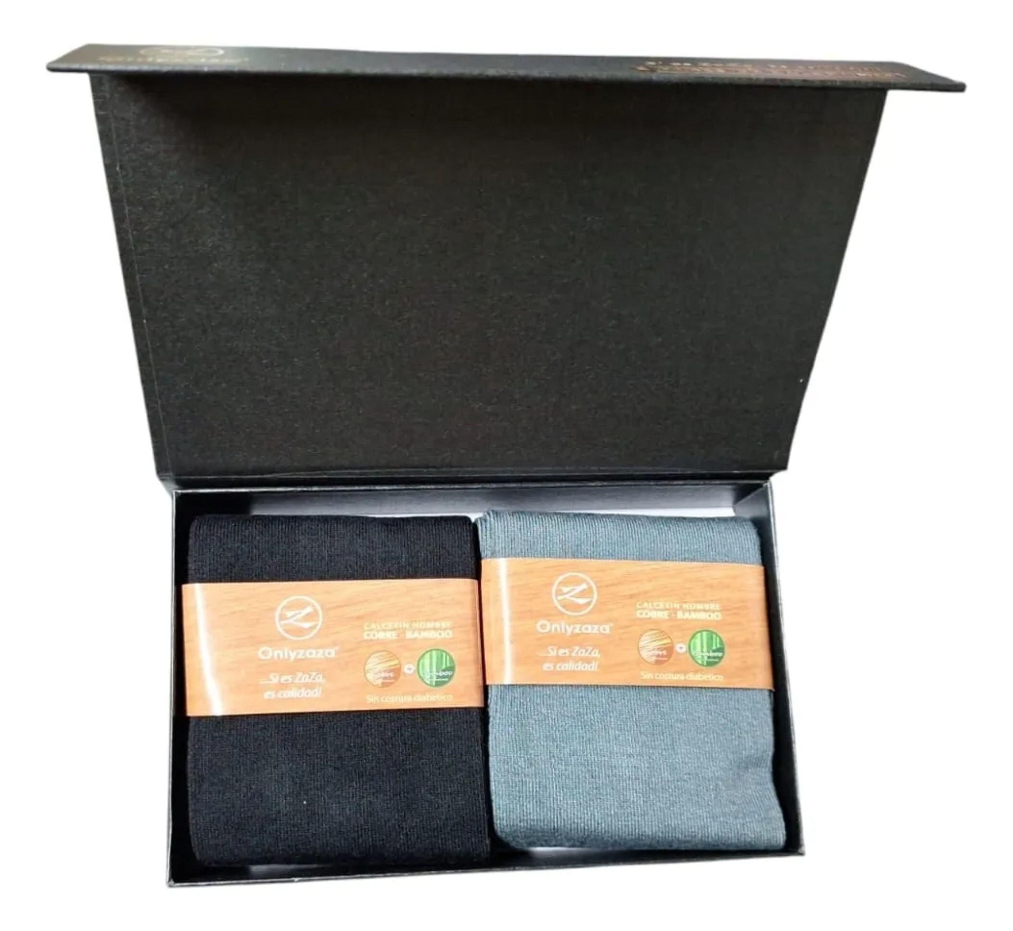 1 Pack Calcetines Hombre Cobre + Bambú Sin Costura-2