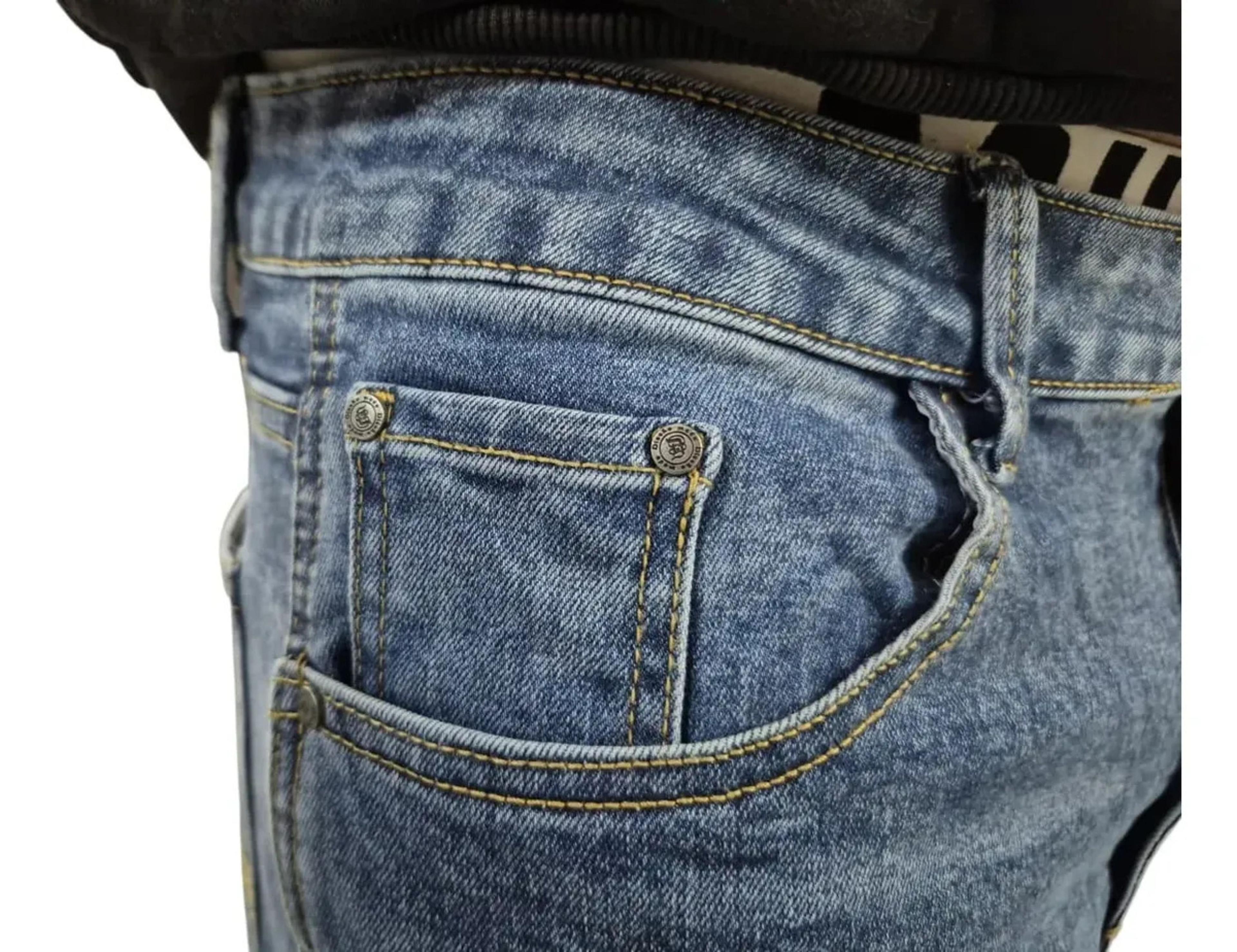 Jeans Carpenter Elastico Pantalón Cargo - Hombres-4