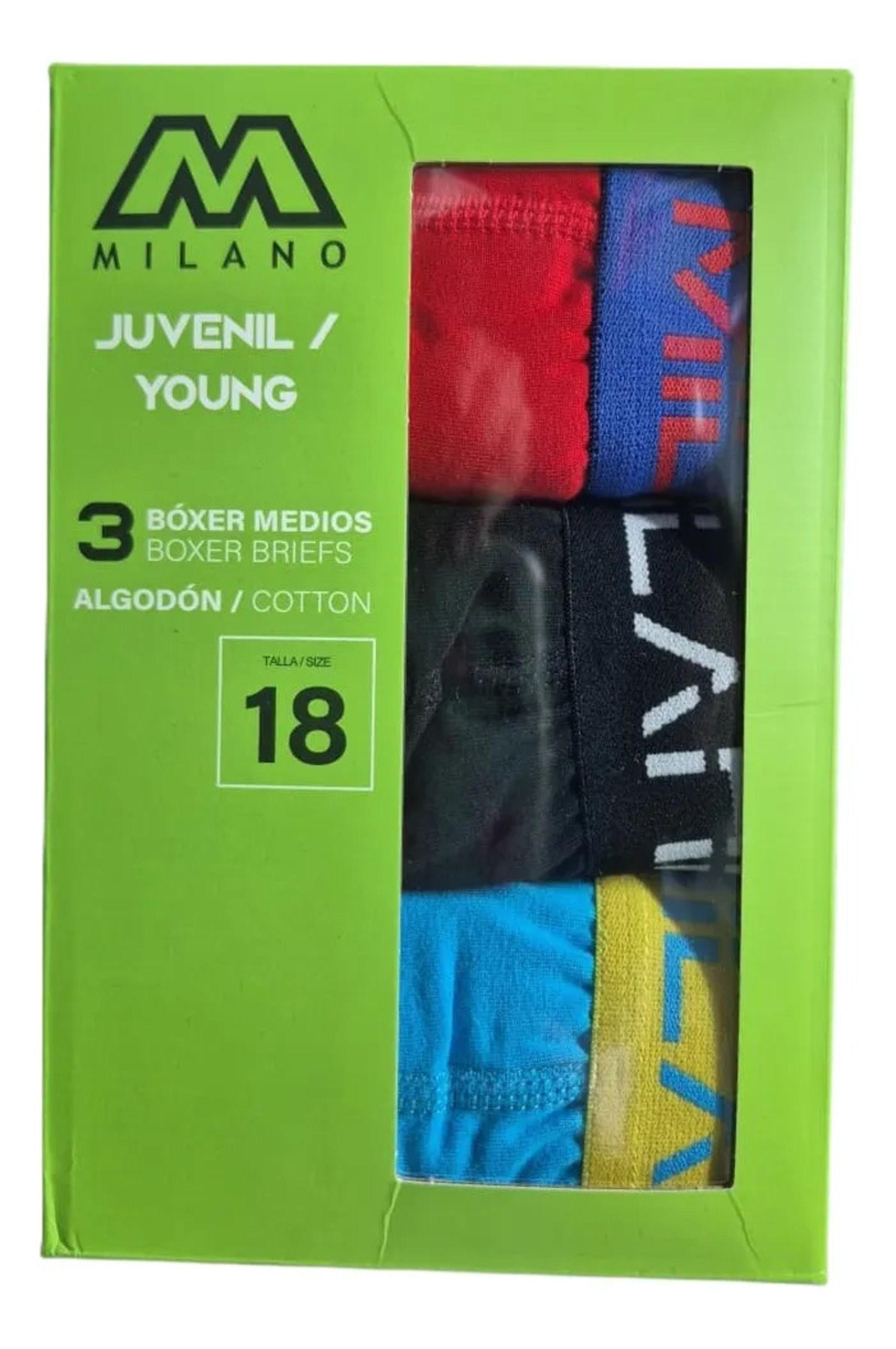 Bóxer Slip Juvenil Para Niños De Algodón - Precio x 3-7