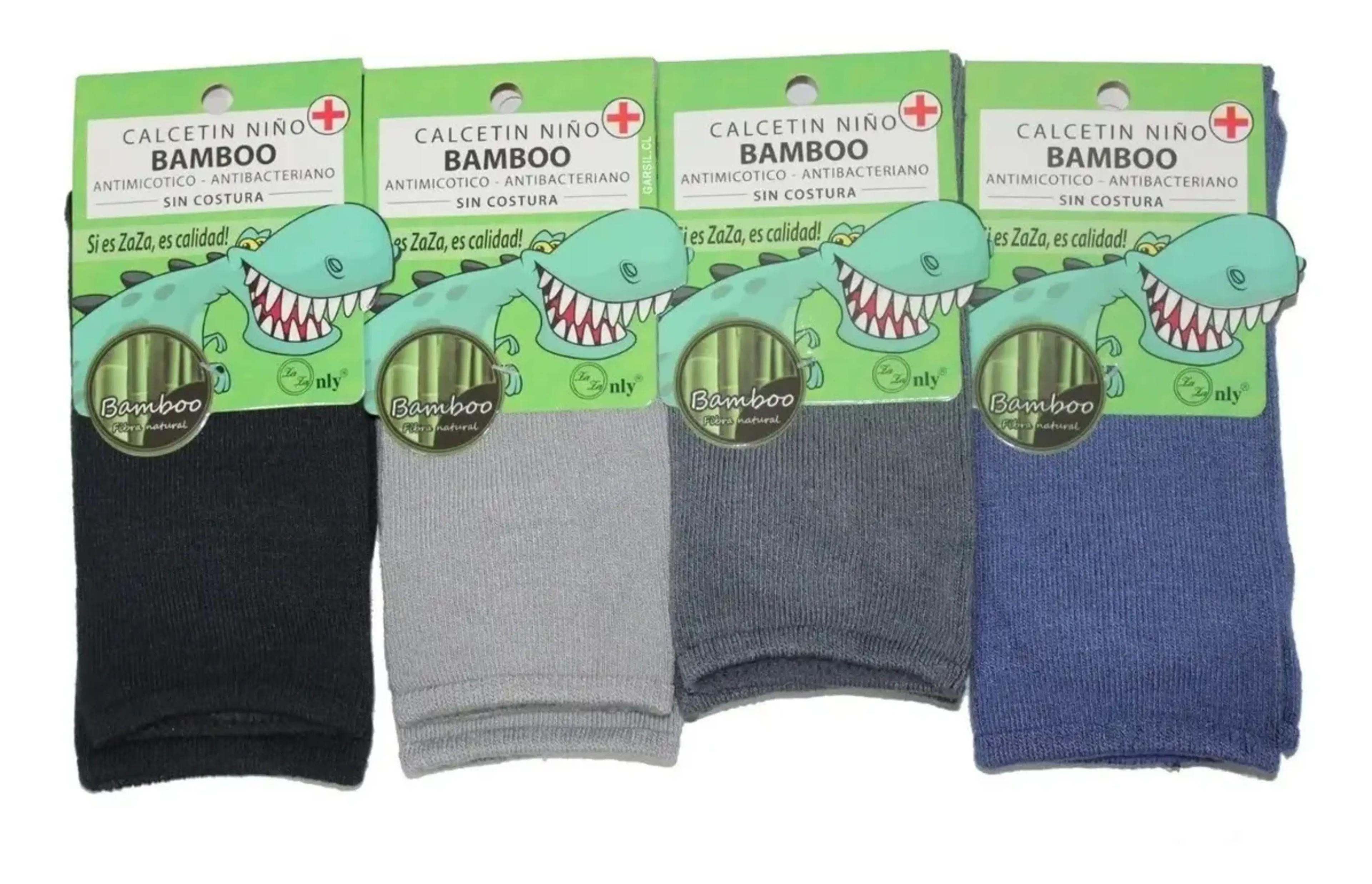 x6 Calcetines Sin Costura Bambú De Niño-1