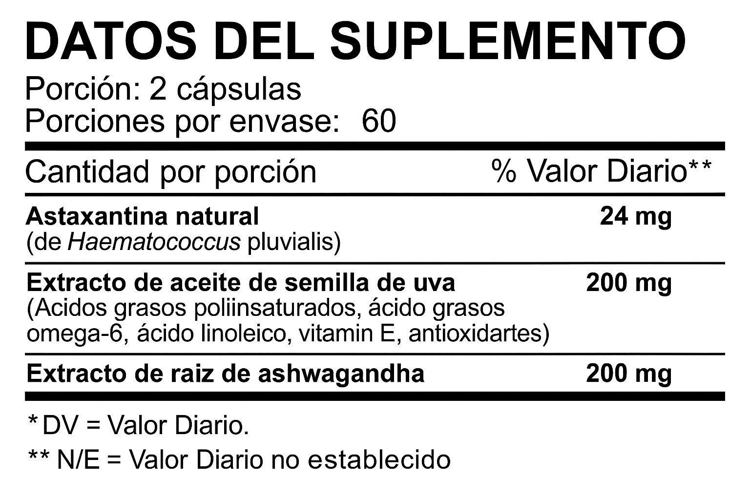 NAD+ 1500 mg + Astaxantina 24 mg | 2×60 cápsulas-2
